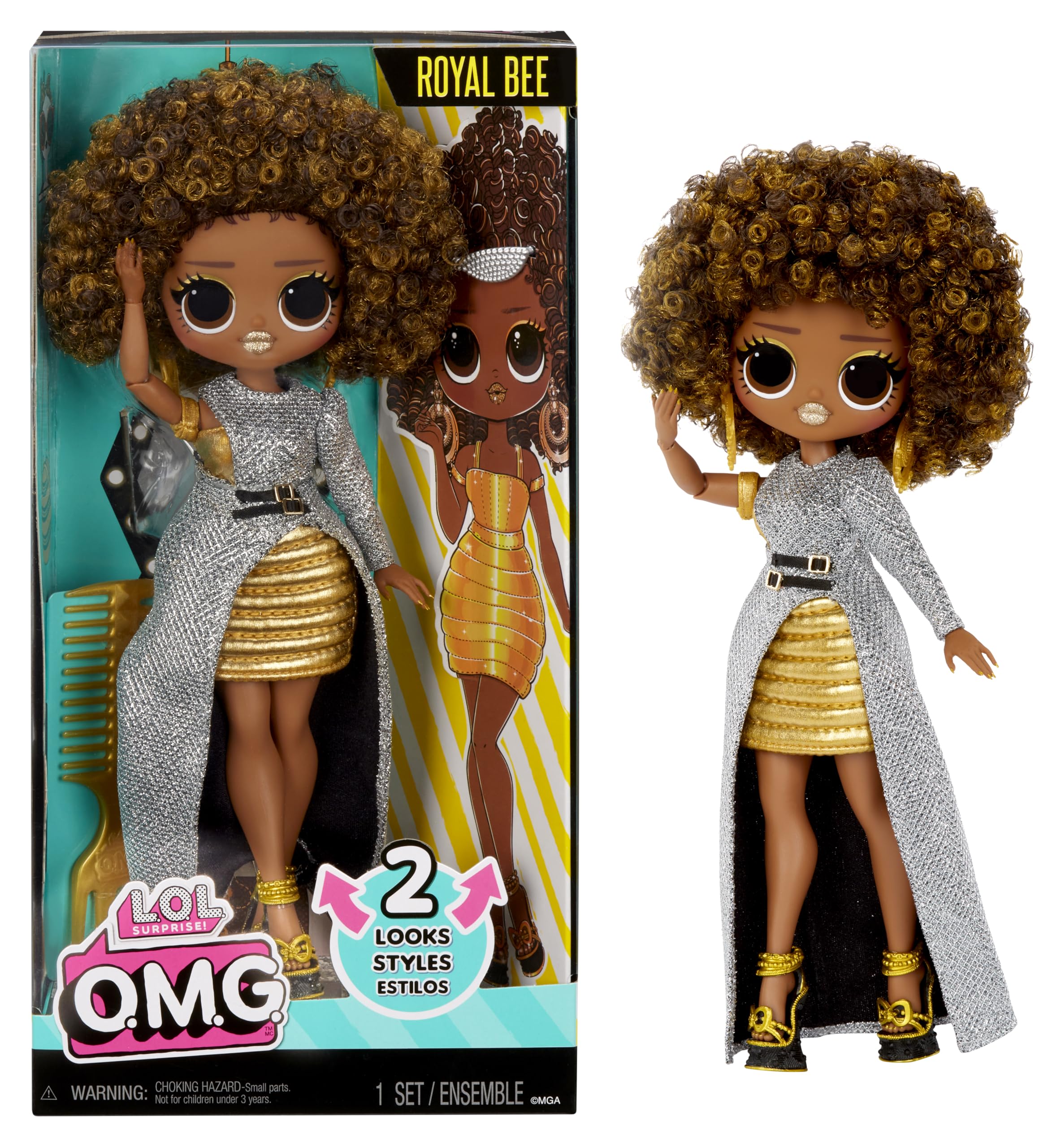L.O.L. Surprise! OMG HoS Doll S4 - Royal Bee
ال.ال. سورپرایز! عروسک OMG هواس دل S4 - Royal Bee