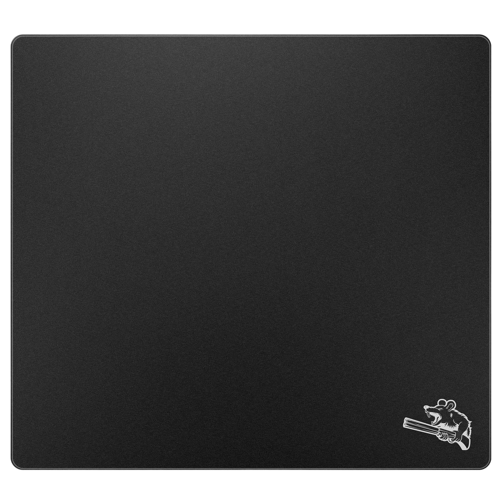 پد موس بازی SIROOLAC Glass 320mm x 360mm ضد FPS با ضخامت 3 میلیمتری شیشه شکسته مخصوص بازی با دوام به شما امکان می دهد به دقت و سرعت باور نکردنی حریفان خود را تیراندازی کنید (320mm x 360mm, سیاه)