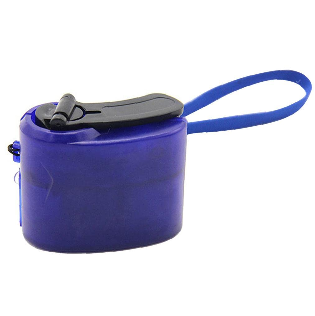 شارژر اضطراری دستی با دستگاه فشار Manual، منبع تغذیه USB قابل حمل برای فعالیت‌های خارج از منزل یا سفر با شارژ سریع فوق‌العاده از رنگ آبی