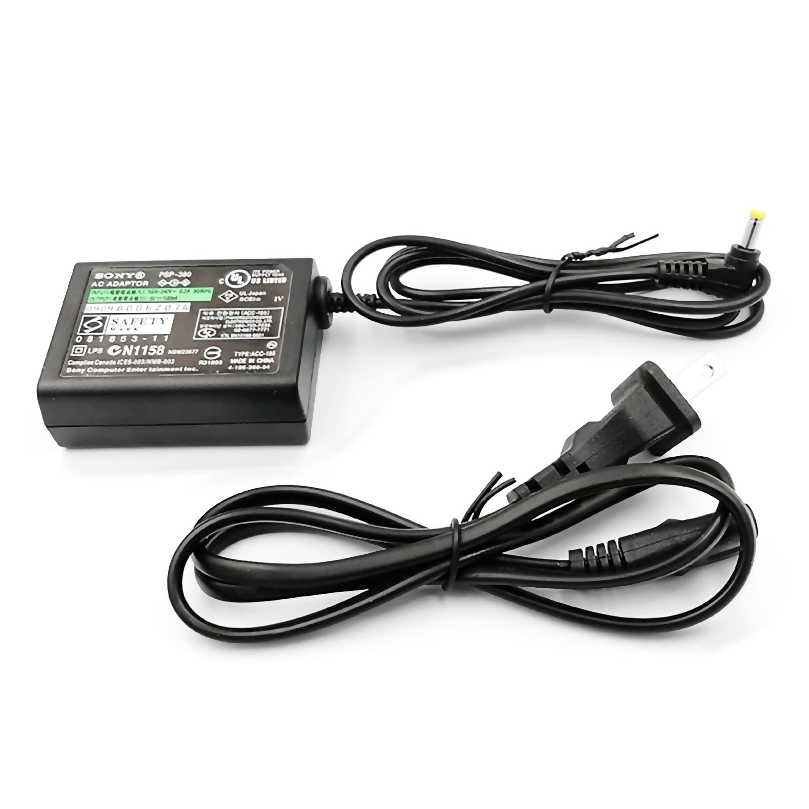 شارژر و آداپتور جدید برای PSP3000 PSP2000 PSP1000، همراه با کابل شارژ، سازگار با کنسول‌های همراه Playstation Portable PSP 3000 2000 1000 E1000، آداپتور شارژ AC 110V 220V + پلاگ US
