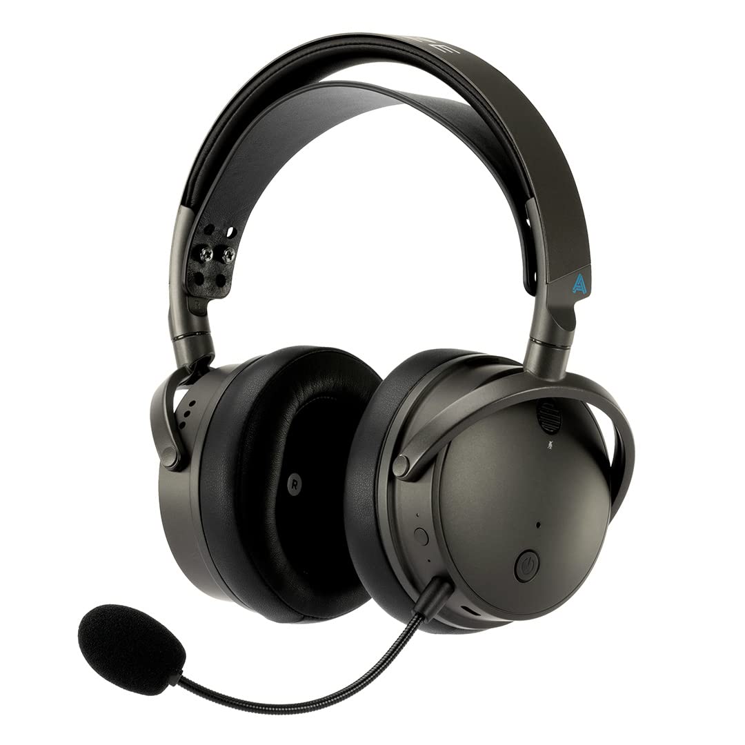 هدست بی‌سیم Audeze Maxwell برای بازی‌های پلی‌استیشن، صدای بی‌رقابت، بی‌درنگ‌ترین بی‌سیم با تاخیر کم با میکروفون‌های خنثی کننده نویز هوش مصنوعی