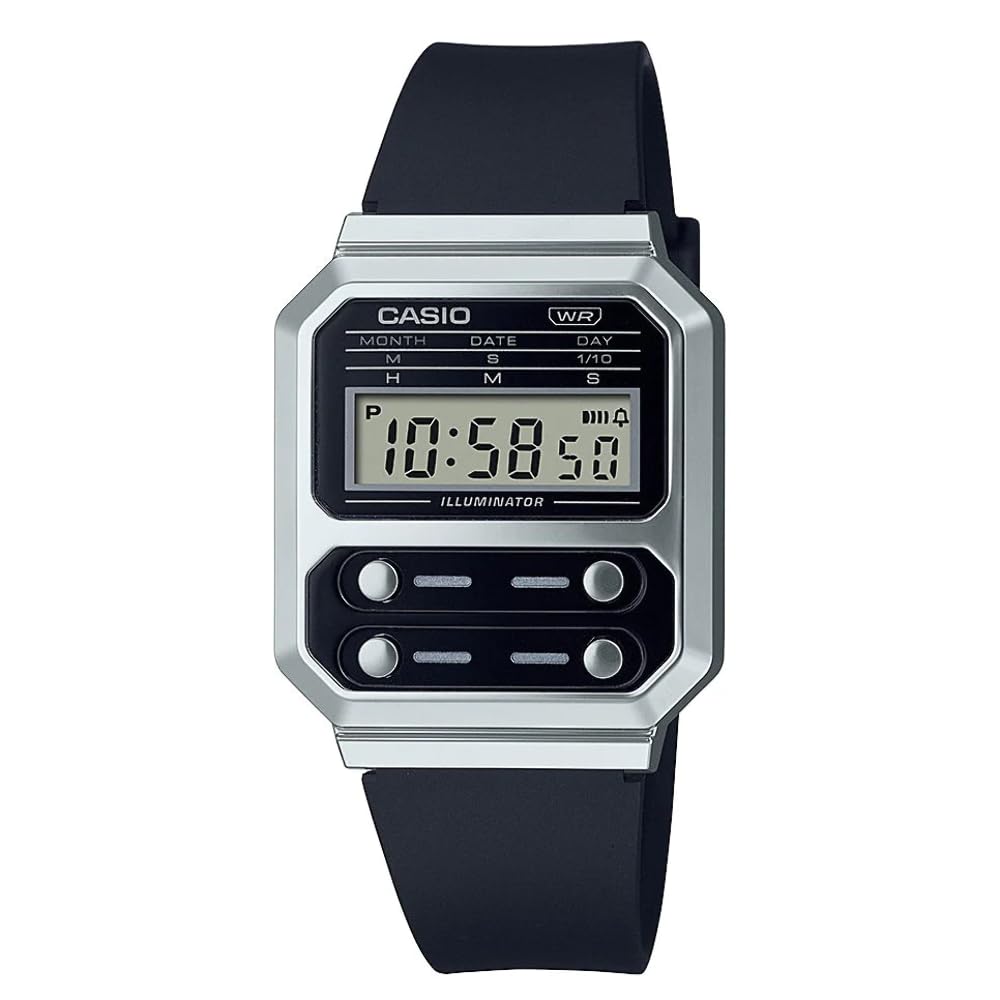 Casio دیجیتال A100WEF-1AEF، سیاه/سفید