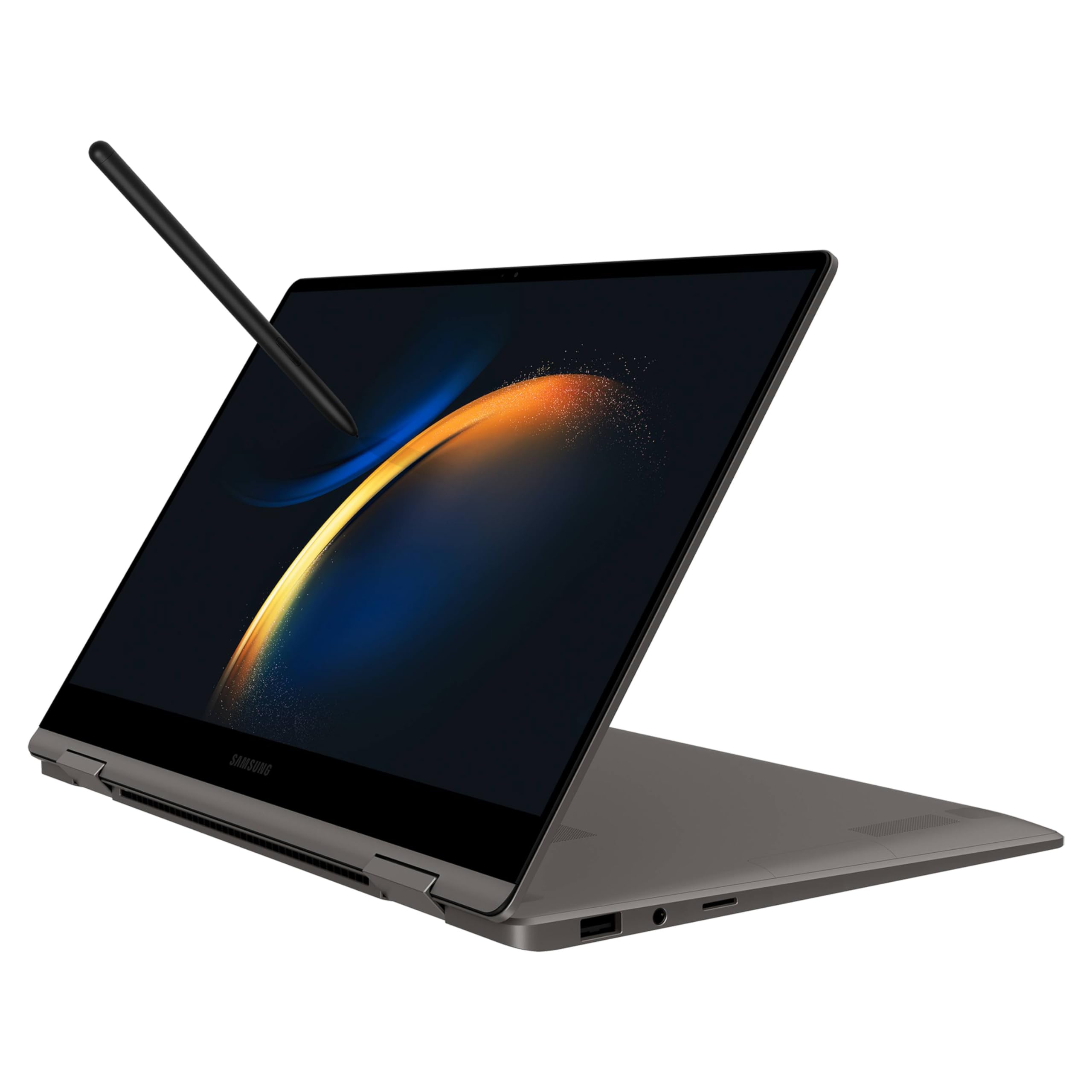 لپ تاپ وای فای Samsung Galaxy Book3 360، 13.3 اینچ، پردازنده Intel Core i5 نسل 13، 8 گیگابایت رم، ذخیره‌سازی 256 گیگابایت، گرافیت - رسمی Book3 360 وای فای Intel Core i5 13.3 اینچ