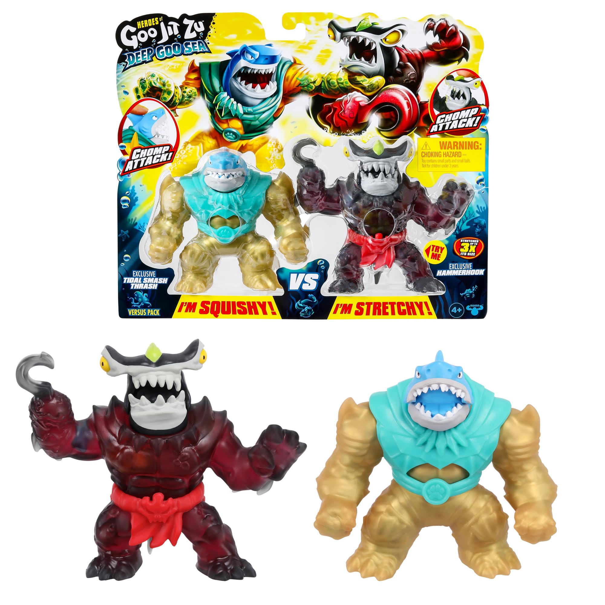 Heroes of Goo Jit Zu Deep Goo Sea S9 Versus Pk Tidal Smash Thrash Vs Hammerhook