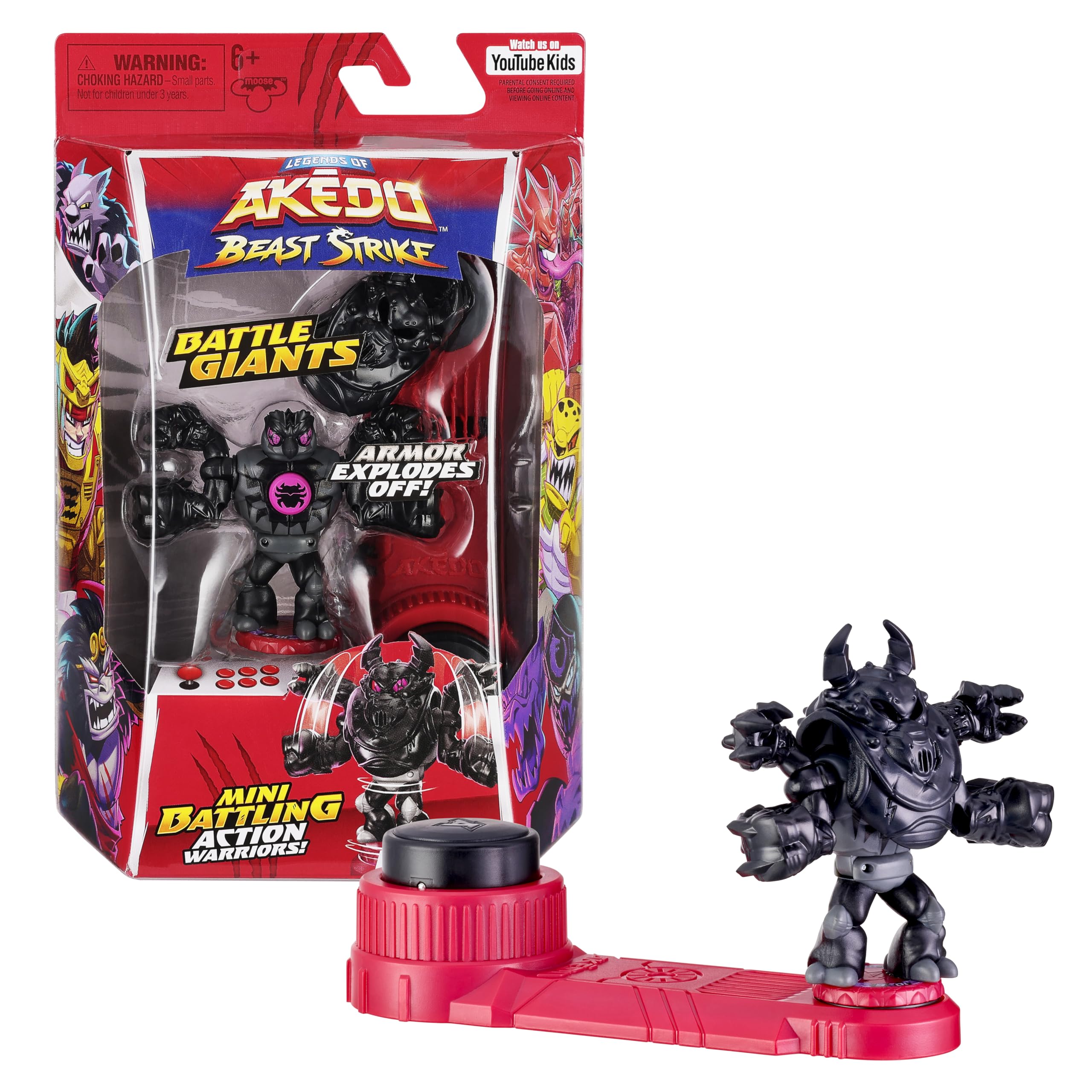 Akedo Legends of Beast Strike Battling Giant Shadow Roach. Mini Battling Warriors. Armor Explodes Off During Battle. آماده، جنگ، انقداح تقسیمی.