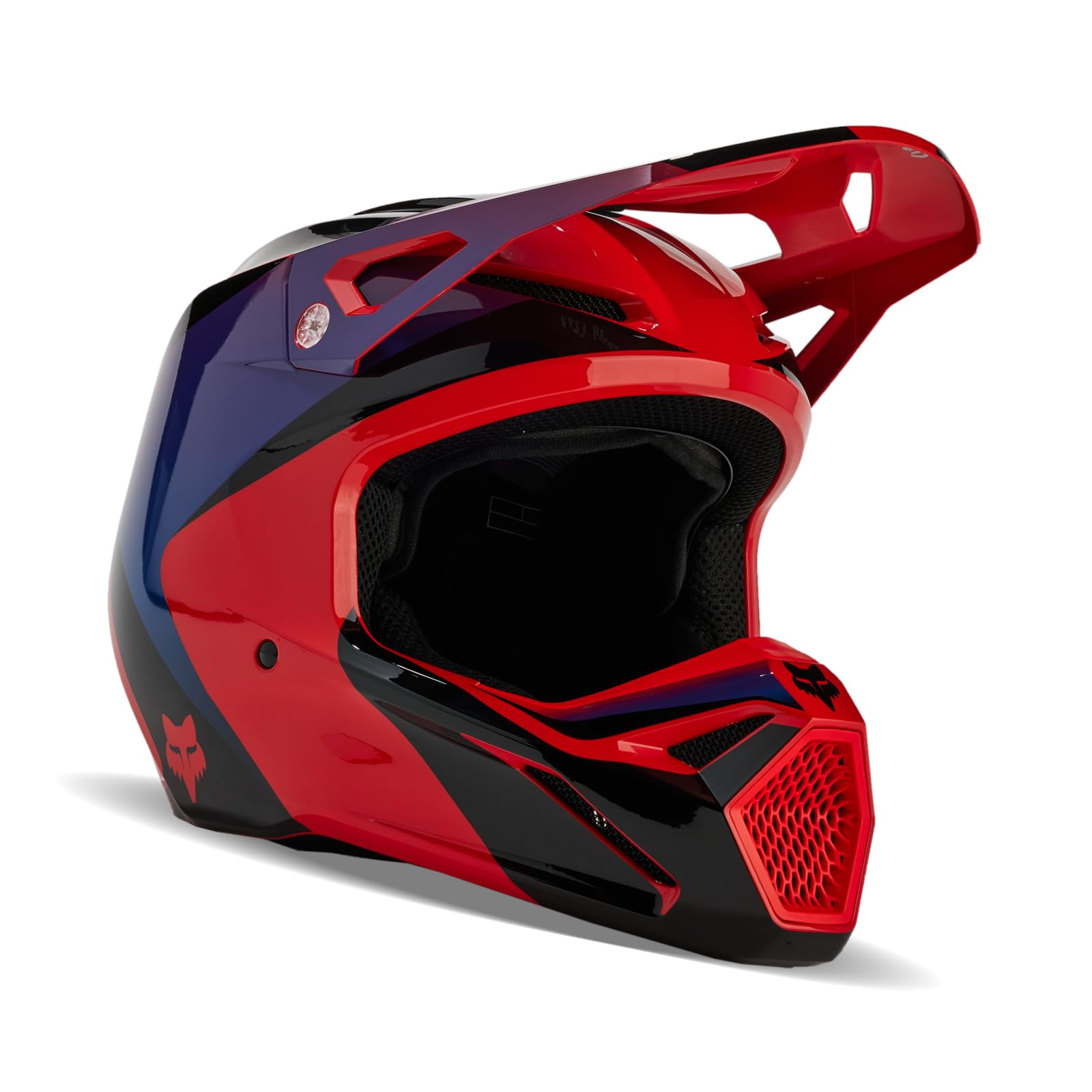 کلاه موتوکراس بدون جنسیت Fox Racing V1 کلاه موتوکراس XL قرمز فلورسنت Streak