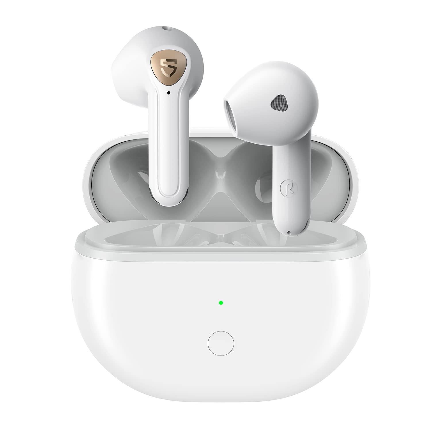 هدفون بی‌سیم SoundPEATS با صدای Hi-Res Audio، Air3 Deluxe HS نیمه هدزفون داخل گوشی با LDAC، ENC Clear Call، کنترل از طریق اپلیکیشن، درایور بزرگ 14.2 میلیمتری، حالت بازی، تشخیص در گوش، زمان پخش ۲۰ ساعته - سفید