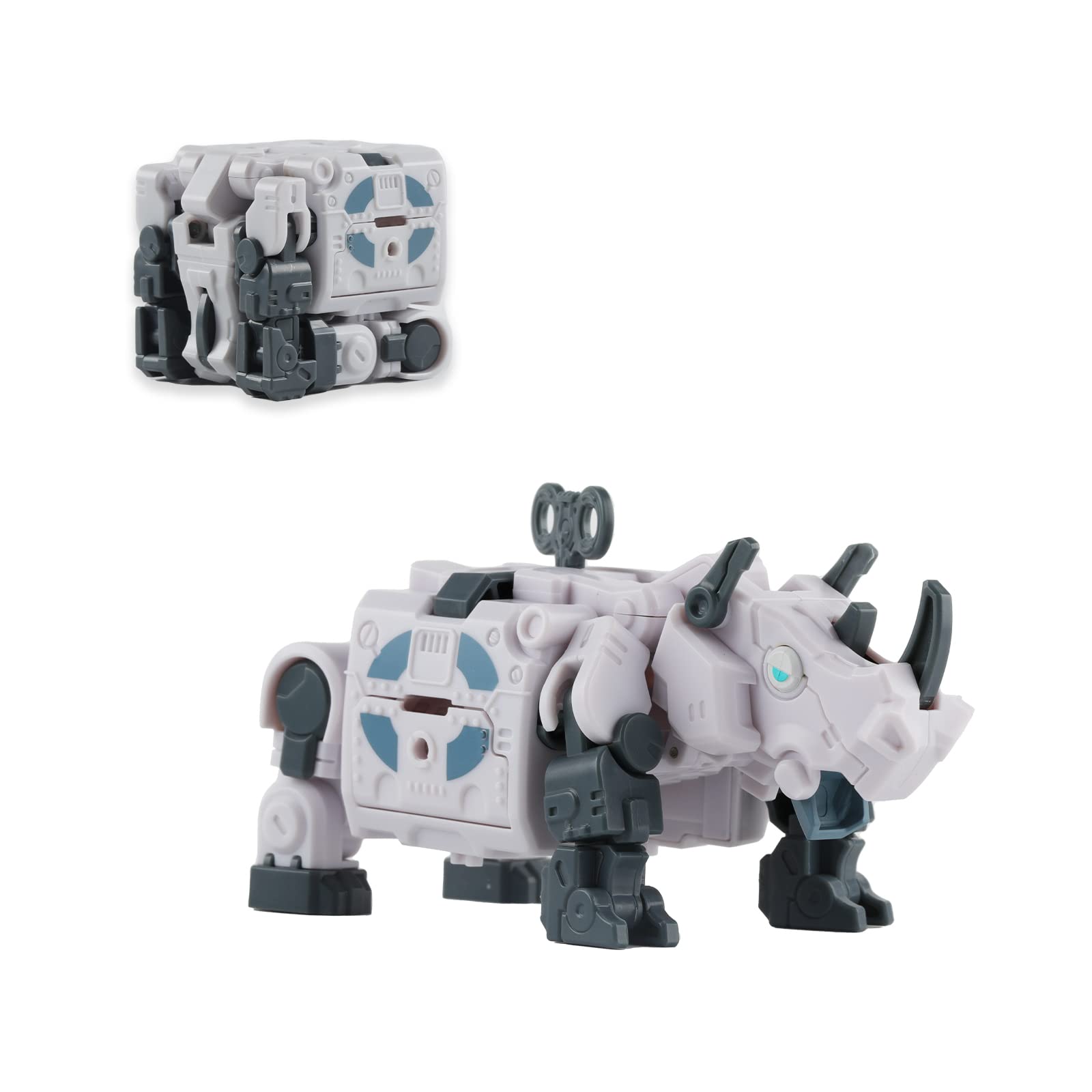 اسباب بازی Beastbox Series Rhinoceros از 52TOYS، اسباب بازی تغییر شکل نهنگ، بازی کودکان بالای ۱۵ ساله، پسران، عایق ارزشمند برای عملیات عدد انف جذاب، هدیه رنگارنگ برای تولد، مهمانی، کریسمس