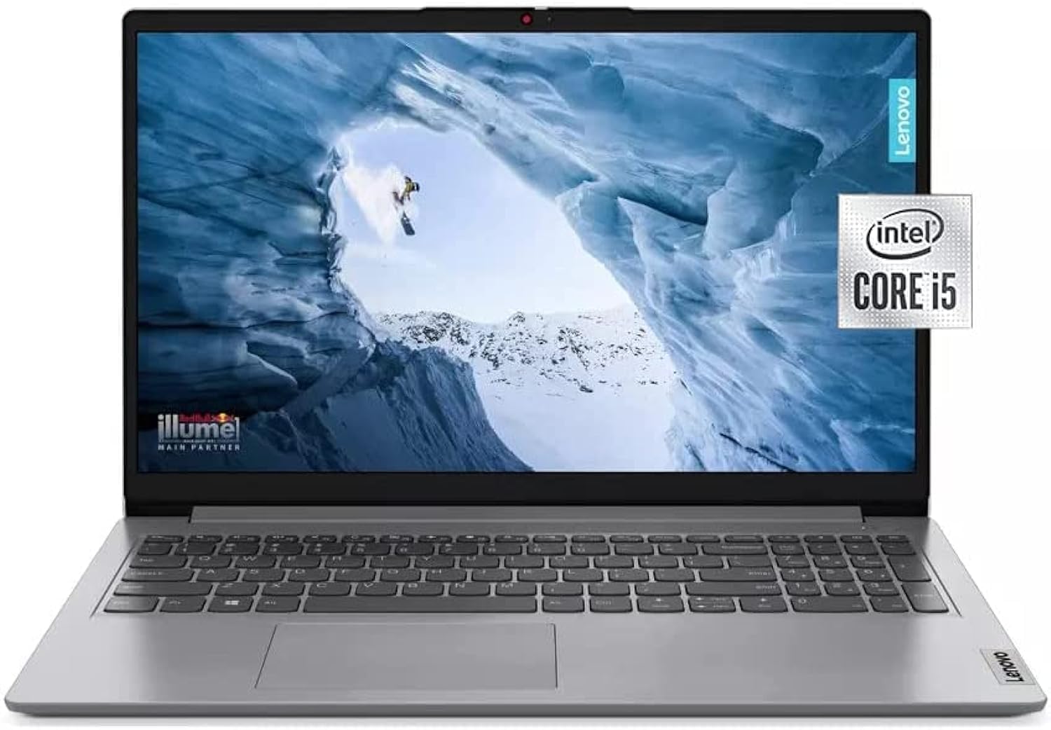 لپتاپ Lenovo Ideapad 1i با صفحه نمایش 15.6 اینچ FHD، پردازنده 10 هسته ای  اینتل Core i5-1235U، 16گیگابایت رم، 512گیگابایت حافظه جامد SSD، گرافیک Intel Iris Xe، وای-فای 6، ویندوز 11 خانگی، ابری خاکستری، بجله (ارتقا یافته)