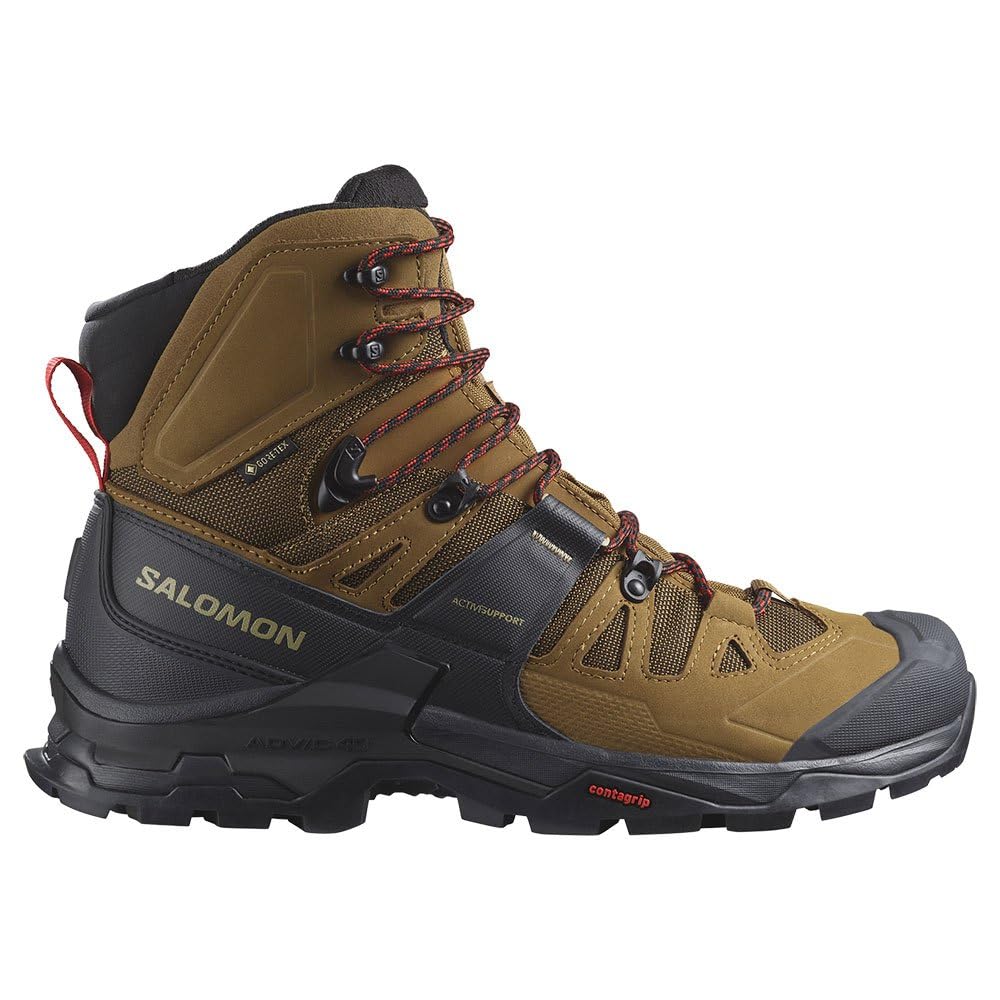 کفش‌های مردانه‌ی پیاده‌روی SALOMON Quest 4 Gtx 43 1/3 EU Rubber/Black/Fiery/Red
