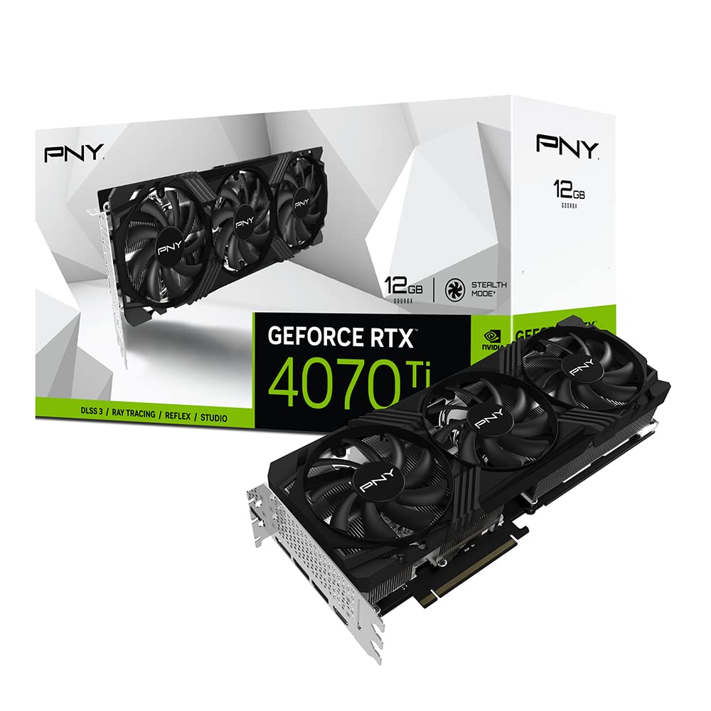 کارت گرافیک PNY GEFORCE RTX™ 4070Ti 12GB VERTO DLSS 3 با سه فن تریپل RTX 4070Ti