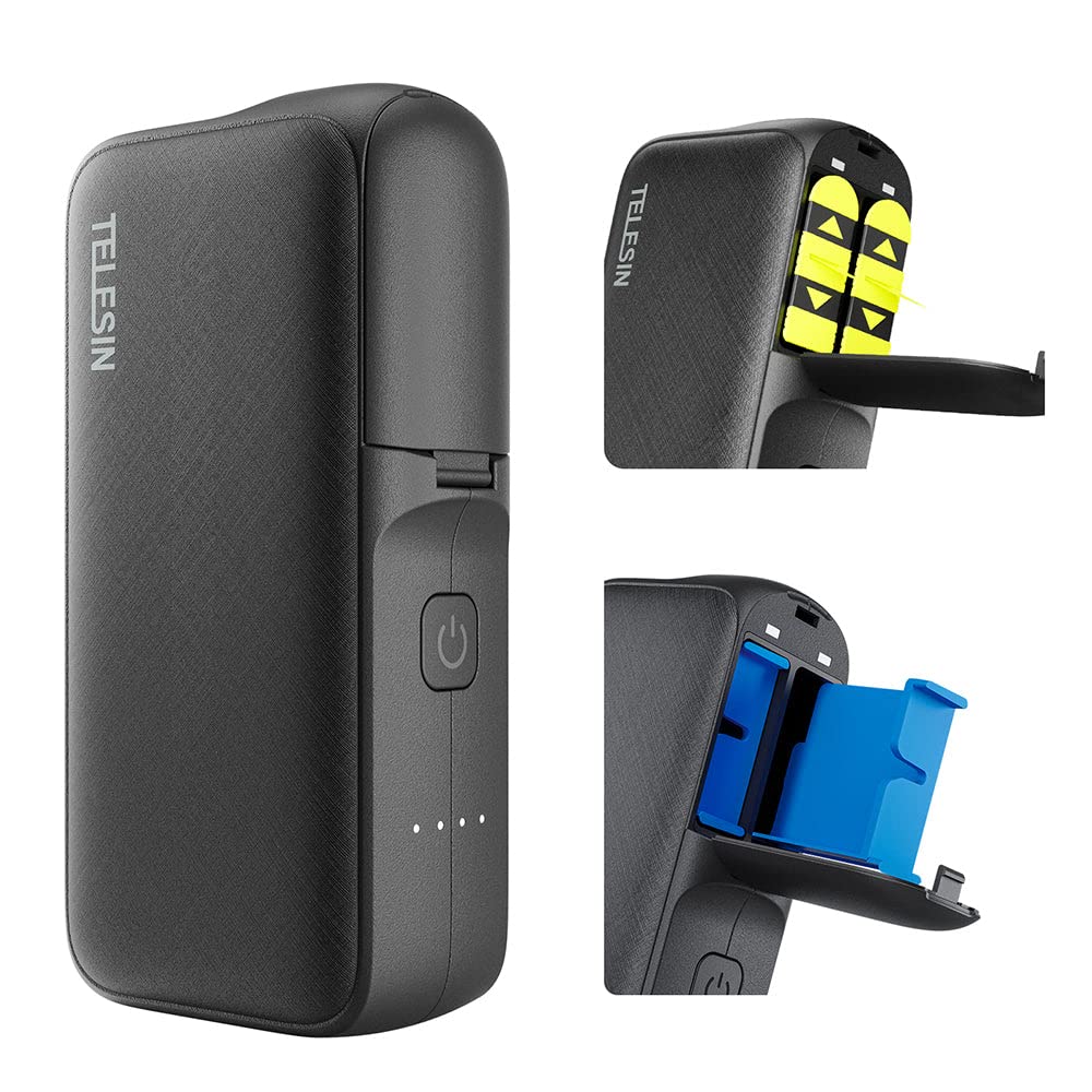 جعبه ذخیره سازی شارژی پاور بانک تلسین GoPro 11 10 9 8 7 6 5 GP-PB-001