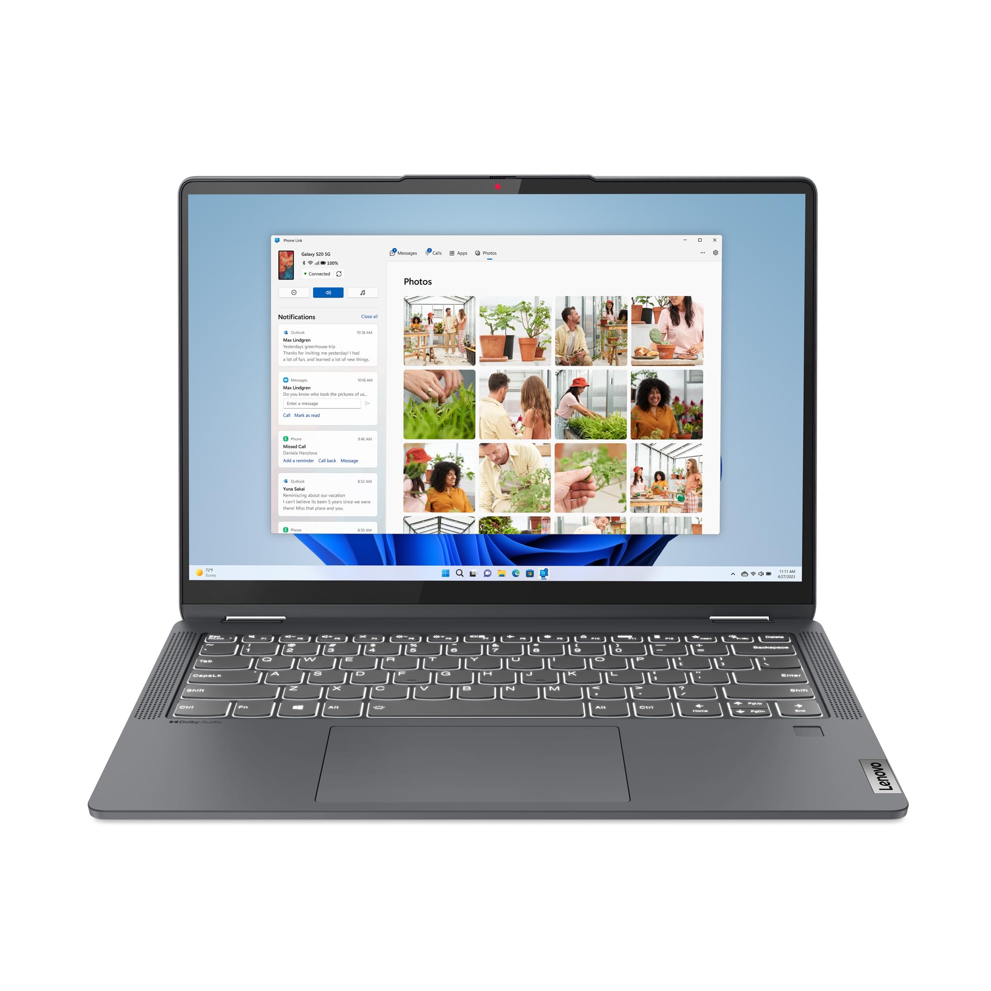 لپ تاپ 2 در 1 Lenovo IdeaPad Flex 5i - (2023) - دفترچه یادداشت روزمره - کامپیوتر لپ تاپ - ویندوز 11-14 اینچ تاچ اسکرین WUXGA - حافظه 8 گیگابایت - ذخیره‌سازی 256 گیگابایت - Intel Core i3-1215U - خواننده اثر انگشت - ابی توفایت