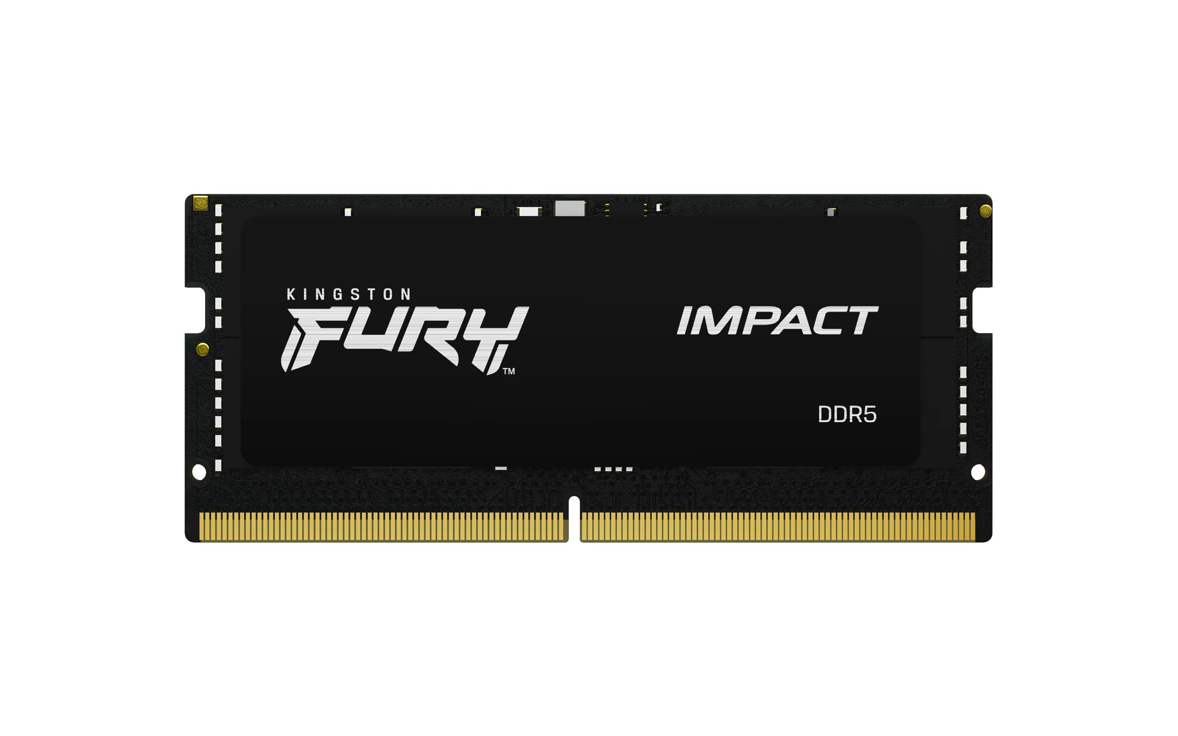 Kingston Fury Impact 16 گیگابایت CL40 5600MT/s DDR5 SODIMM حافظه RAM لپتاپ نوت بوک، مشکی 16GB ماژول تکی 5600MT/s