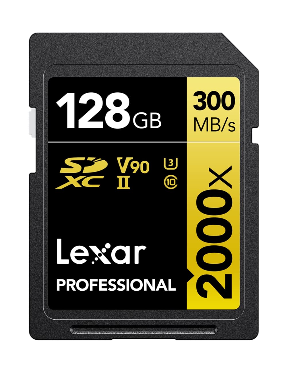 کارت حافظه Lexar Professional 2000x 128GB SDXC UHS-II، با سرعت خواندن تا 300 مگابایت بر ثانیه، برای دوربین‌های دیجیتال حرفه‌ای و دوربین‌های ویدیویی با کیفیت سینمایی