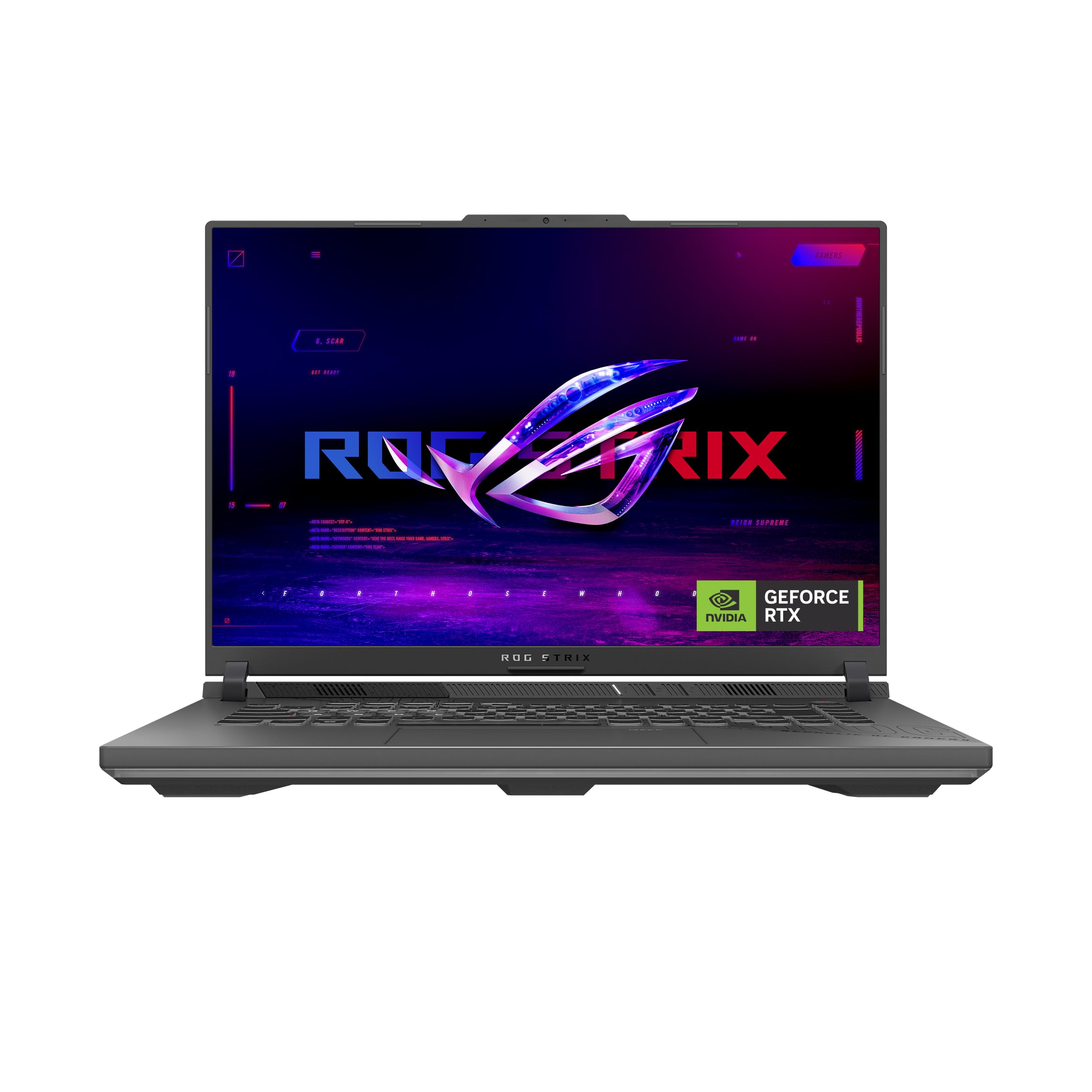 لپ تاپ گیمینگ ASUS ROG Strix G16 (2025) G614 | NVIDIA RTX 5060 8GB | AMD Ryzen 9 8940HX | 16GB RAM | 1TB SSD | نمایشگر 16 اینچی 240Hz (2560 x 1600) | ویندوز 11 هوم [G614PM-G161W]