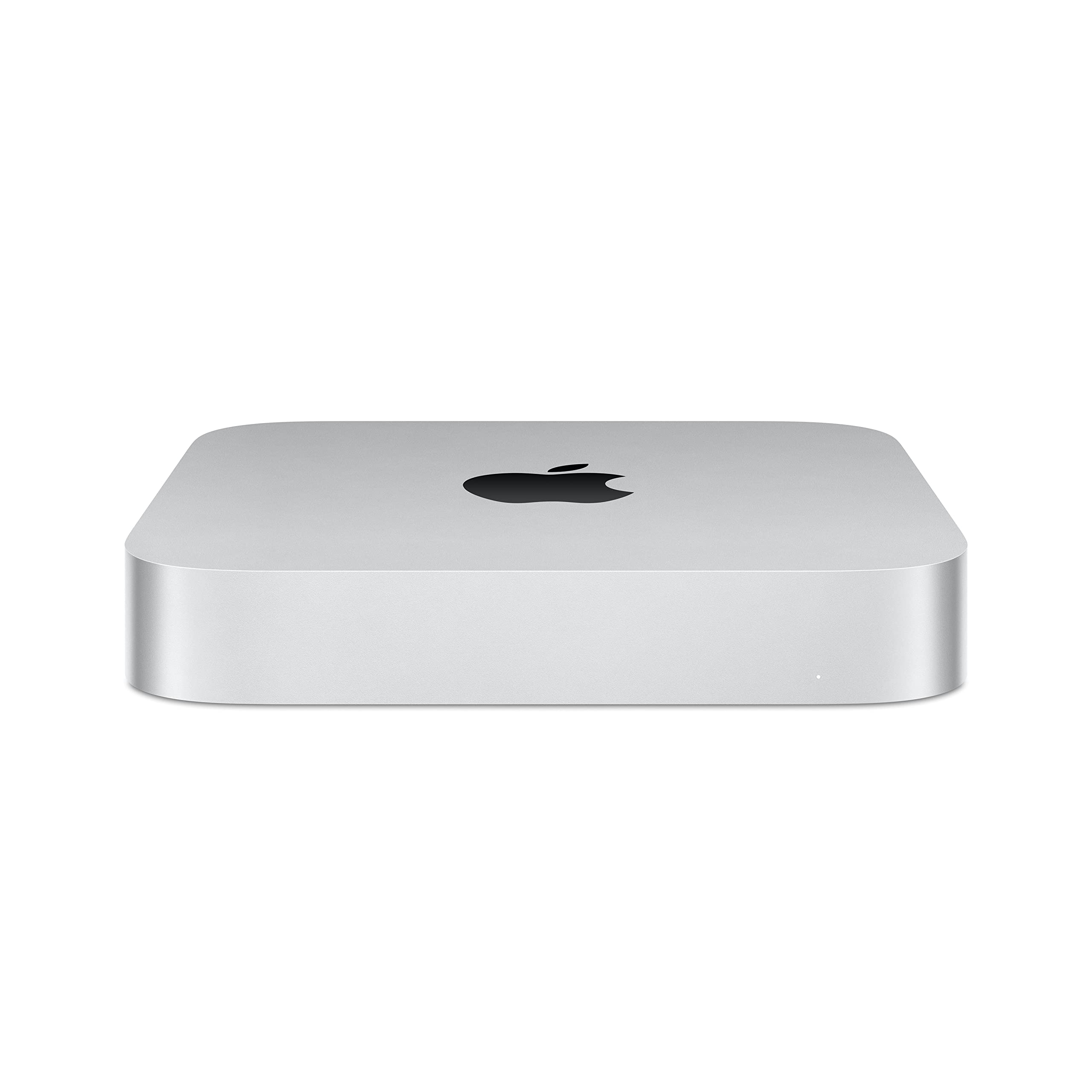 رایانه دسکتاپ Mac mini سال 2023 اپل با تراشه Apple M2 و پردازنده ۸ هسته‌ای CPU و GPU ۱۰ هسته‌ای، ۸ گیگابایت رم، حافظه داخلی ۲۵۶ گیگابایت از نوع SSD و اتصال اترنت گیگابیتی. قابلیت هماهنگی با آیفون/آیپد با حافظه ۲۵۶ گیگابایت M2 را داراست.