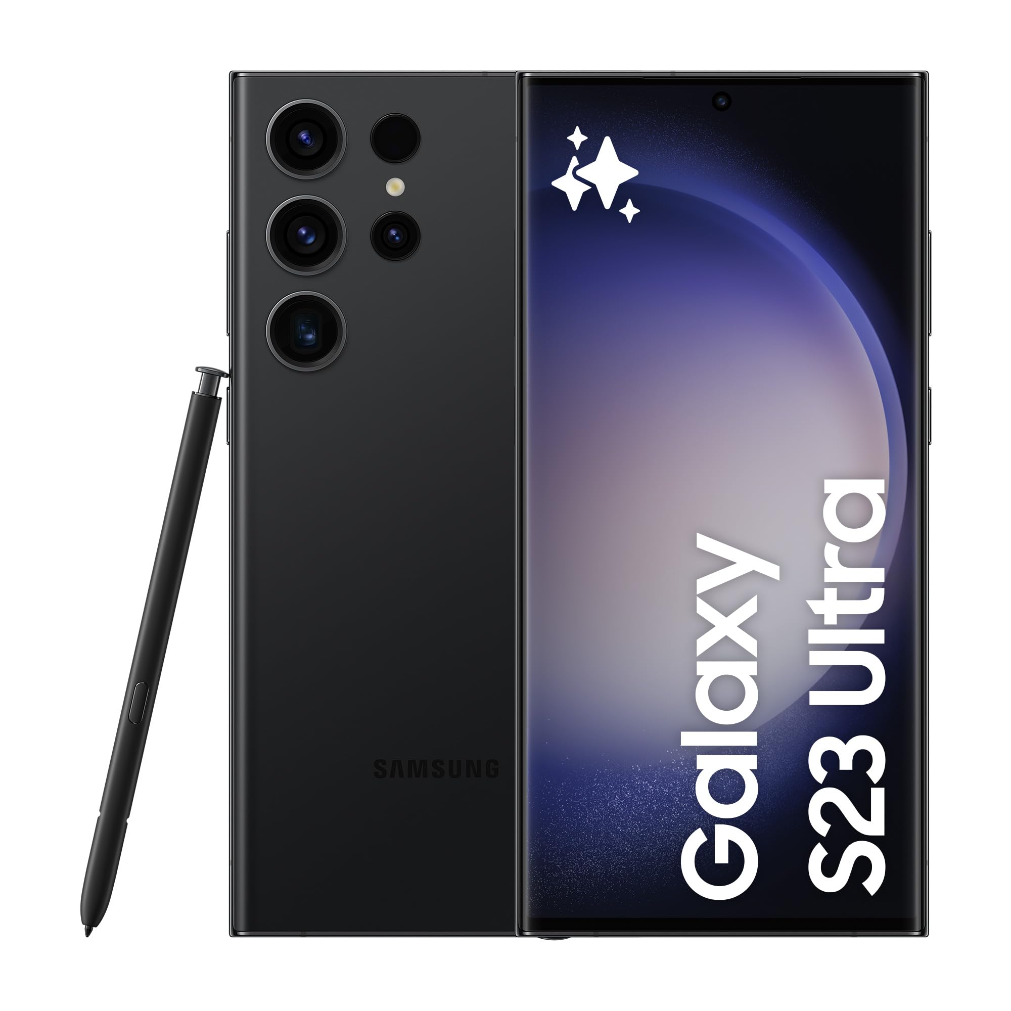 Samsung Galaxy S23 Ultra، گوشی هوش مصنوعی، دو سیم کارت، 5G، اندروید اسمارت فون، حافظه RAM 12 گیگابایت، حافظه داخلی 256 گیگابایت، رنگ مشکی فانتوم (نسخه امارات) گلکسی اس 23 اولترا، نسخه امارات 256 گیگابایت رنگ مشکی فانتوم