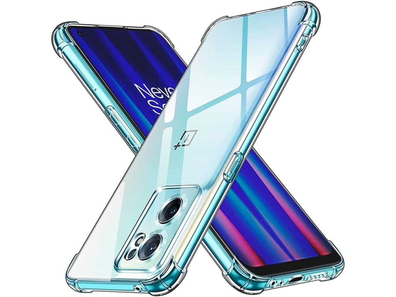 کاور شفاف نرم سیلیکون مخصوص گوشی Oneplus Nord CE 2 / Oneplus Nord CE 2 5G، مقاوم در برابر شوک با برگه تقویت شده برای 1 + Nord CE 2/1+ Nord CE 2 5G