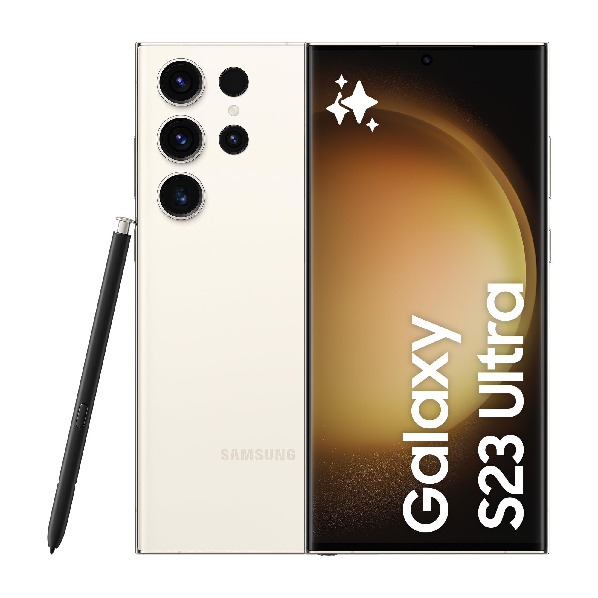 Samsung Galaxy S23 Ultra، گوشی هوشمند AI، دو سیم کارت، 5G، اندروید، گوشی هوشمند، 512 گیگابایت، کرم (نسخه امارات) Galaxy S23 Ultra نسخه امارات 512 گیگابایت کرم