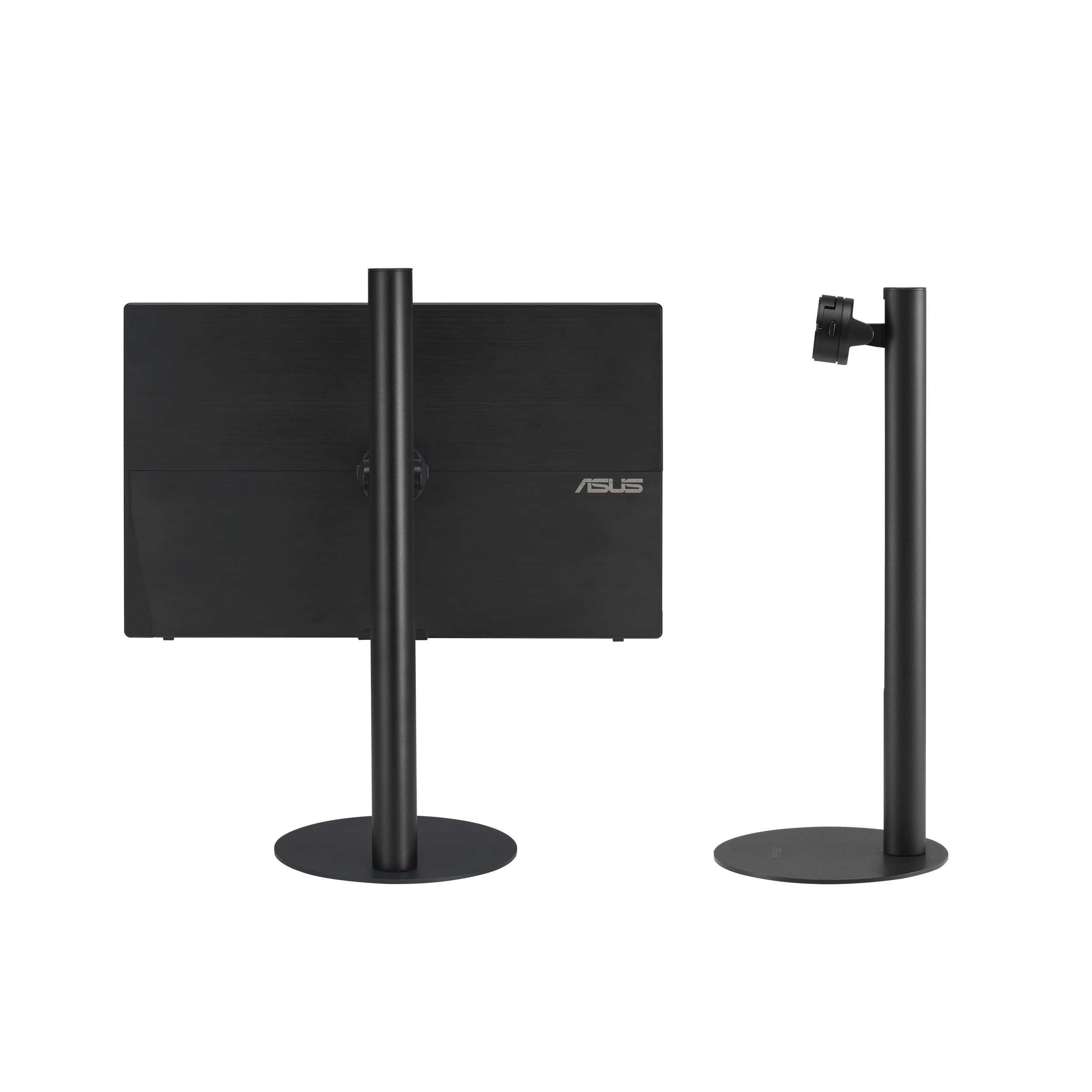 تنظیم مانیتور قابل حمل ASUS ZenScreen Stand MTS02D - تنظیم ارگونومیک برای مانیتورها، شیبدهی، چرخش، تنظیم ارتفاع، سوکت تریپاد 1/4 اینچ سازگار، راه‌اندازی کار از خانه، دفتر خانگی