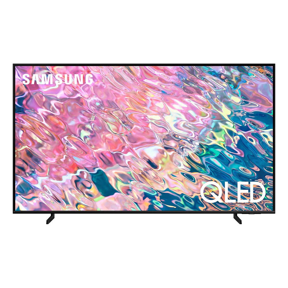تلویزیون هوشمند 4K QLED سامسونگ 85 اینچ 2022 - پردازنده 4K با الکسا داخلی و صفحه نمایش دوگانه LED طراحی AirSlim بازوبندی فوق‌العاده گیم‌ویو سوپر اولتراواید - 85Q60B - نسخه بین‌المللی (تجدیدنظر شده)