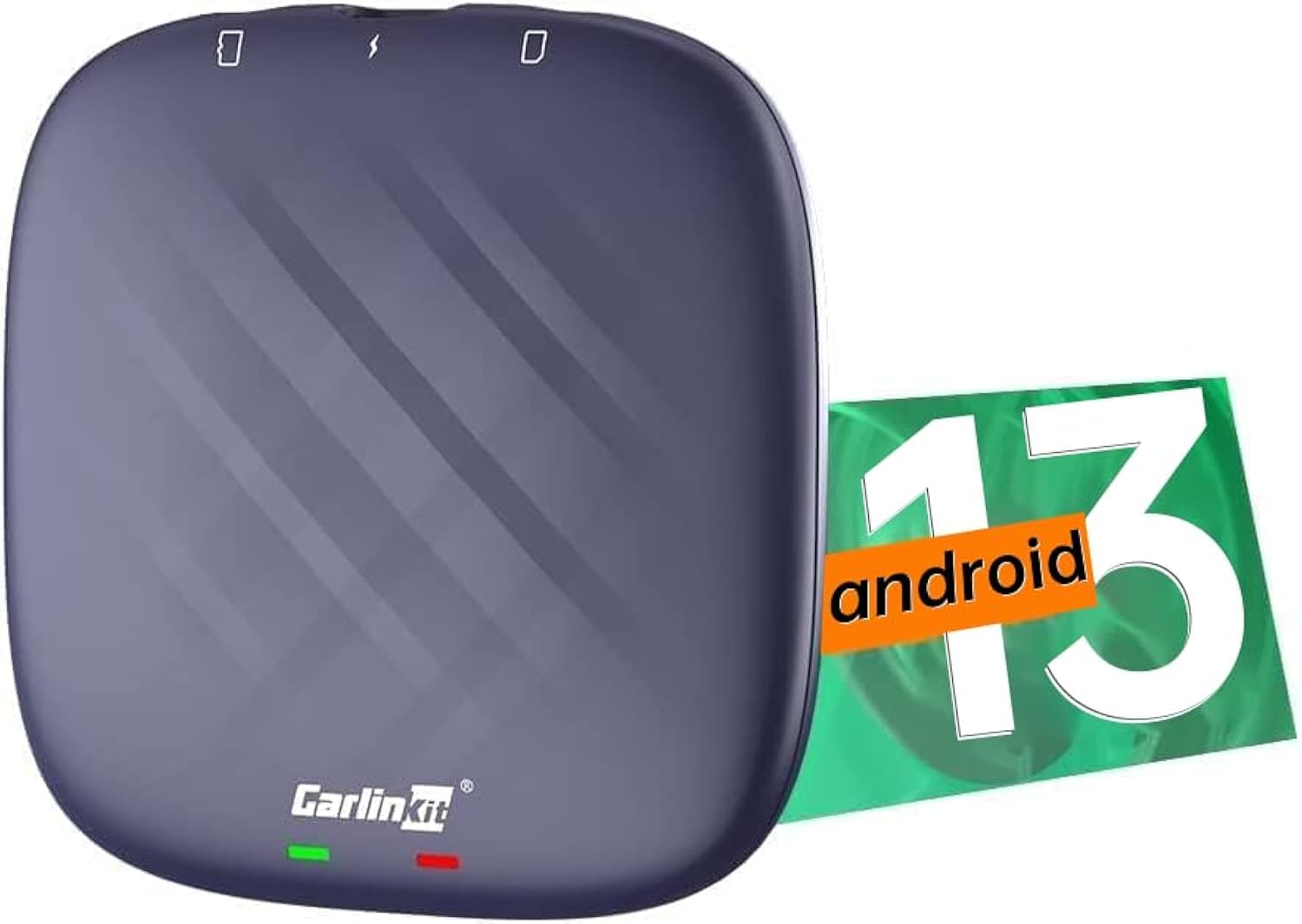 CarlinKit Android 13.0 Ai Box Max، 8GB+128GB، 8-Core، پشتیبانی از CarPlay بی‌سیم / Android Auto بی‌سیم، برای Netflix، YouTube، Hulu، افزایش عملکرد 50٪.