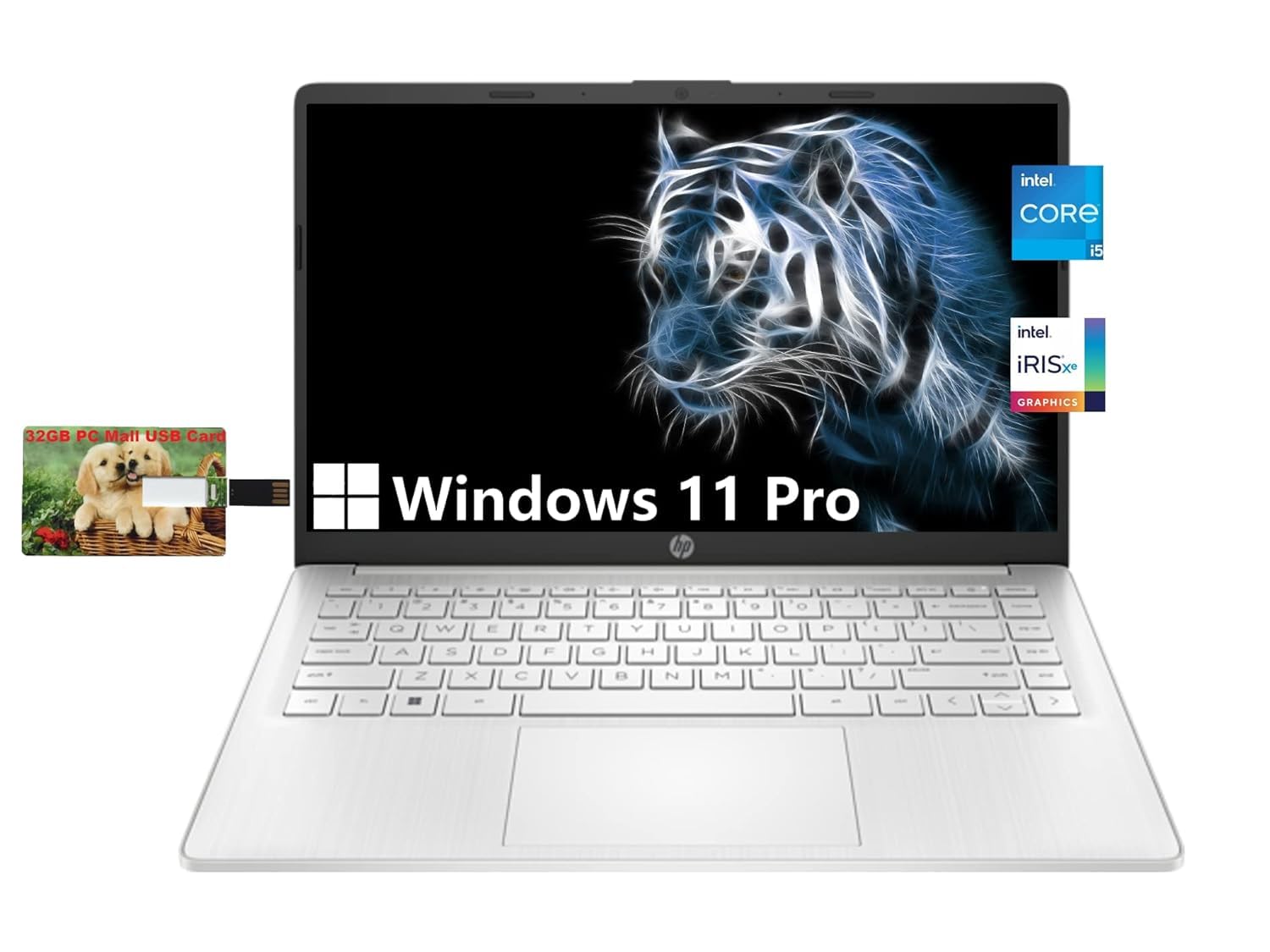 لپ تاپ تجاری اچ‌پی، نمایشگر HD 14 اینچی، پردازنده اینتل Core i5-1135G7، ویندوز 11 پرو، 16 گیگابایت رم، 512 گیگابایت حافظه SSD، گرافیک اینتل Iris Xe، HDMI، Type-C، خواننده کارت حافظه SD، عمر باتری طولانی، کارت PC Mall USB نسخه بین‌المللی Core i5 | 16GB | 512GB