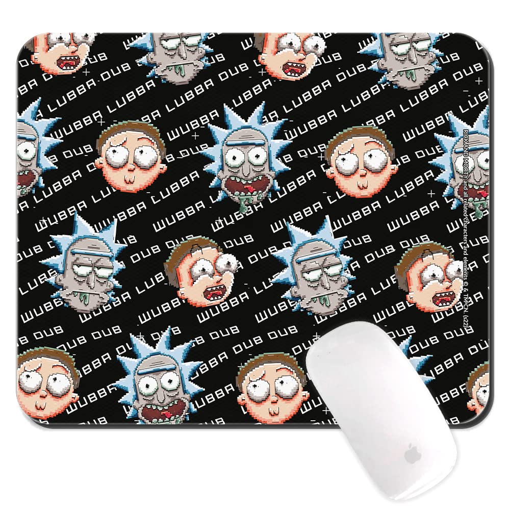 موس پد ERT GROUP اورجینال و مجاز توسط Rick and Morty برای PC، ماوس کامپیوتر، موس مت، ضد لغزش (Rick and Morty 002 سیاه)