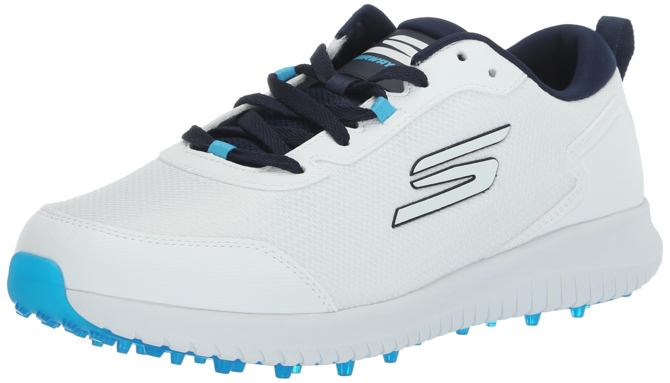 کفش گلف سبک بدون میخ Skechers Max Fairway 4 مردانه — کتانی سایز 43 (EU)، سفید/سرمه‌ای