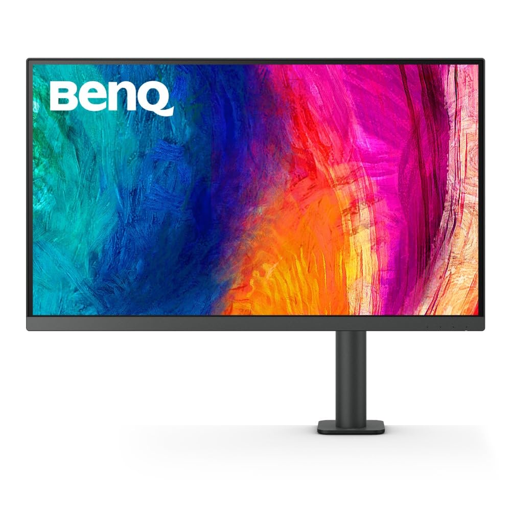 صفحه نمایش بنکیو PD2705UA ارگو آرم آماده برای مک 27 اینچ 4K UHD | 99% Rec. 709 و sRGB | IPS | DeltaE ≤3 | هماهنگی ICC | گزارش کالیبراسیون | AQCOLOR | یکنواختی | دکمه میانبر هات کی پاک | DisplayPort | USB-C (65W) | USB Hub 27 UHD | نصب ارگو آرم برای مک