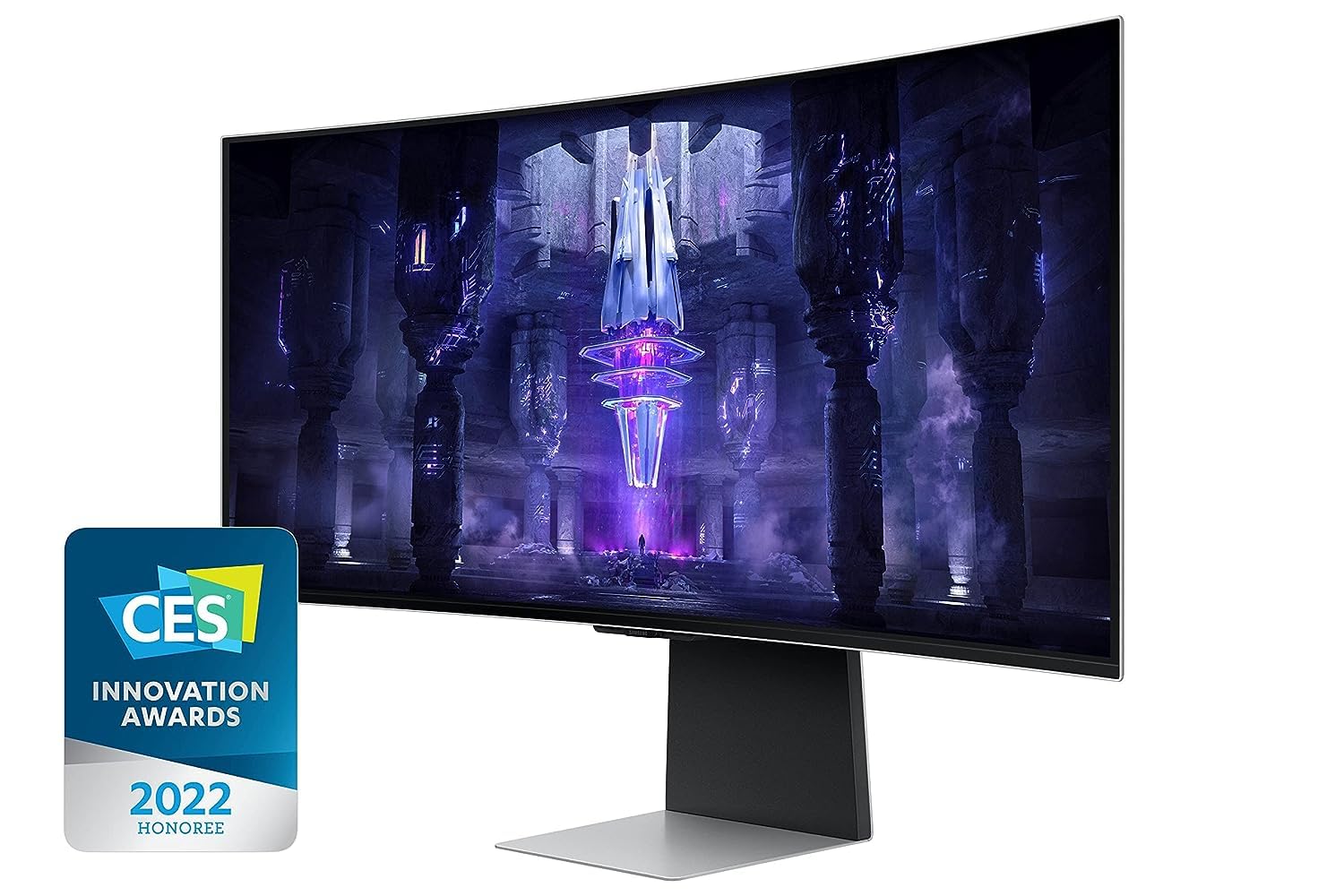 مانیتور بازی سامسونگ 34 اینچ Odyssey OLED G8 با تجربه تلویزیون هوشمند، زمان پاسخ 0.03 میلی‌ثانیه و نرخ تازه‌سازی 175Hz، فناوری AMD FreeSync Premium Pro، IoT Hub و کمک‌های صوتی - مدل LS34BG850SMXUE 34 اینچ