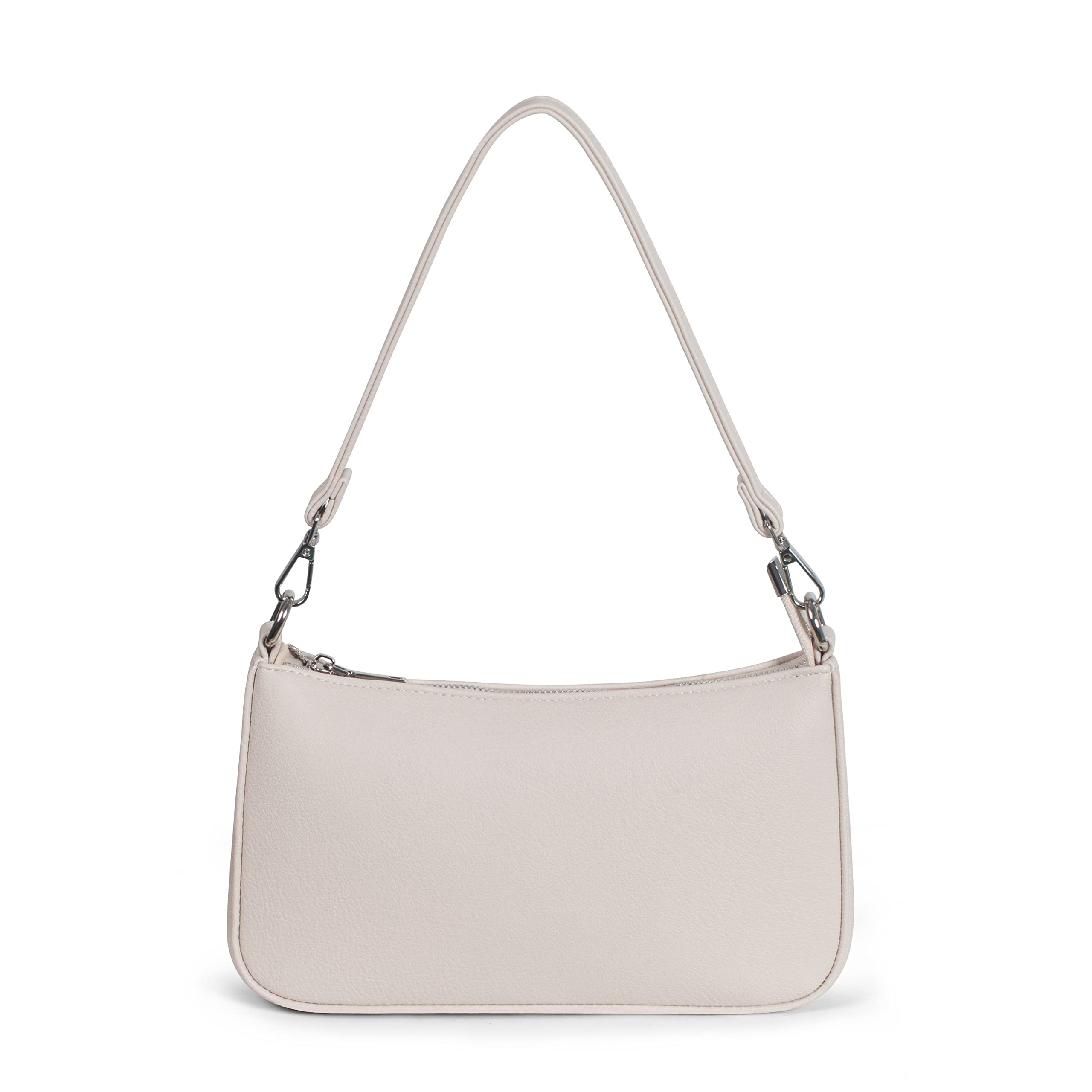 Small Shoulder bag with 2 Removable Straps Cross Body Clutch Purse Handbag for Women Nude