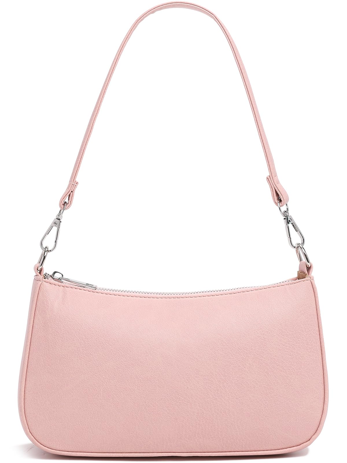 Small Shoulder bag with 2 Removable Straps Cross Body Clutch Purse Handbag for Women Light Pink