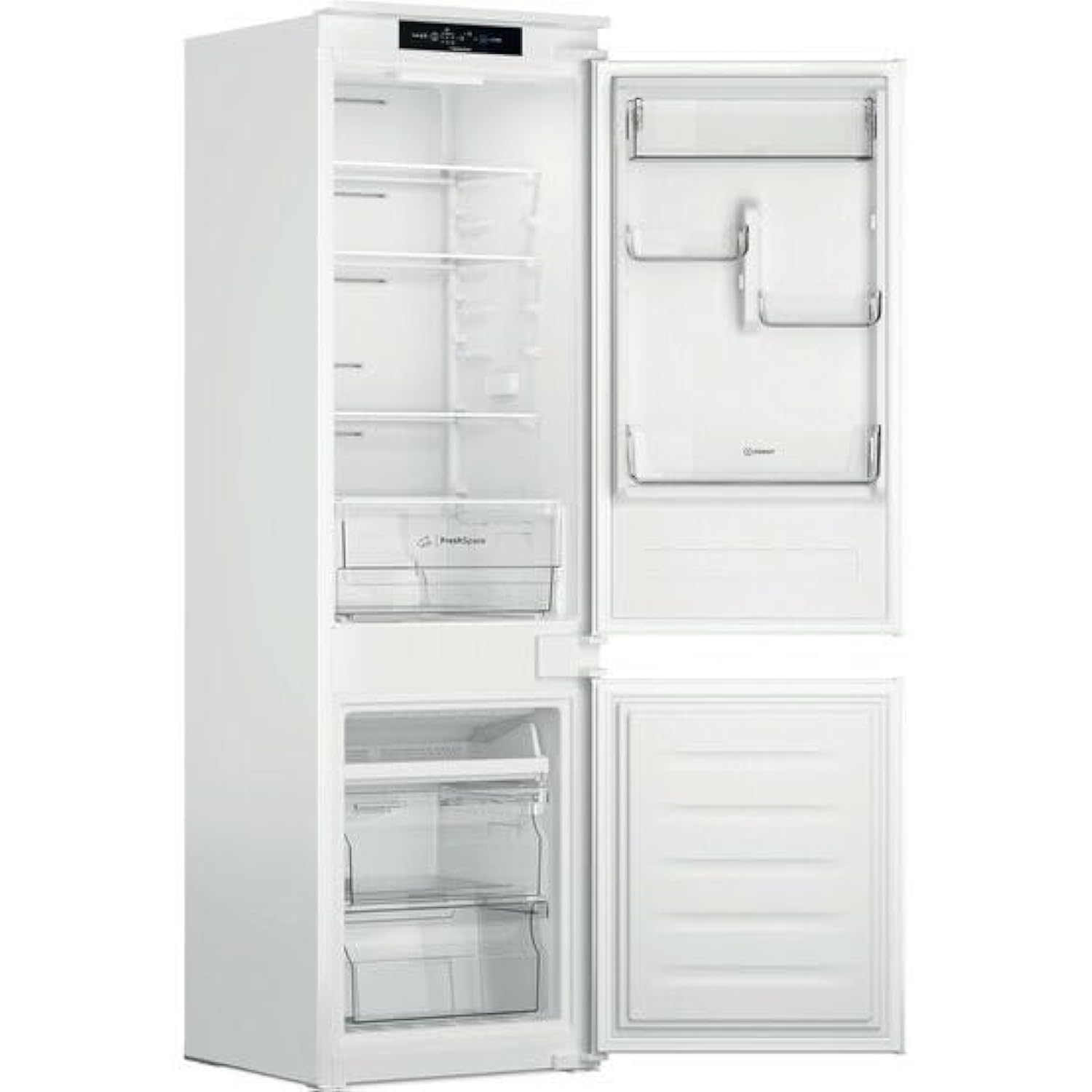 یخچال Indesit INC-18T111ME با فن‌های هوادهی نهایی، ظرفیت 250 لیتری، رنگ سفید