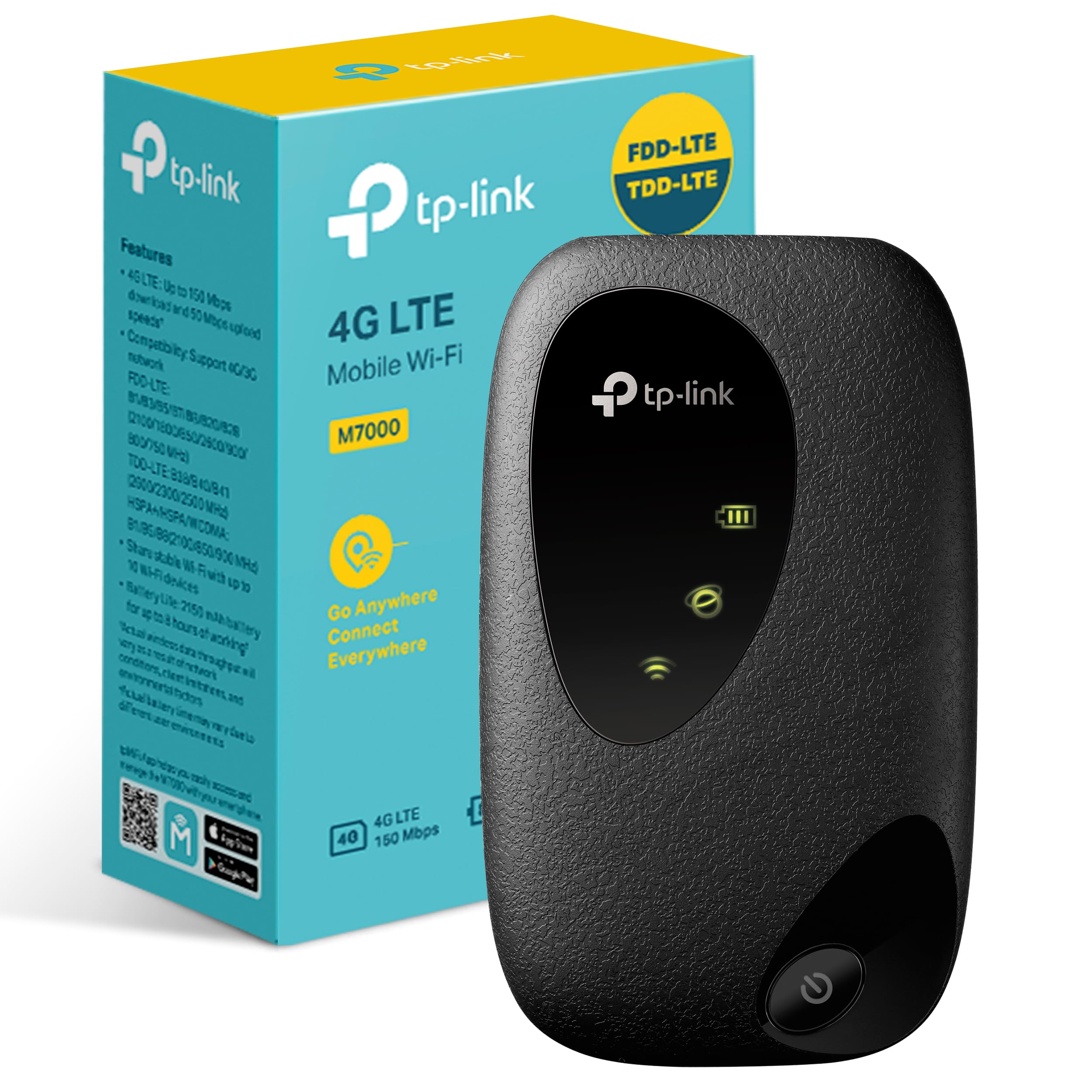 مودم پرتابل TP-LINK M7000 4G LTE با سرعت 150 مگابیت بر ثانیه