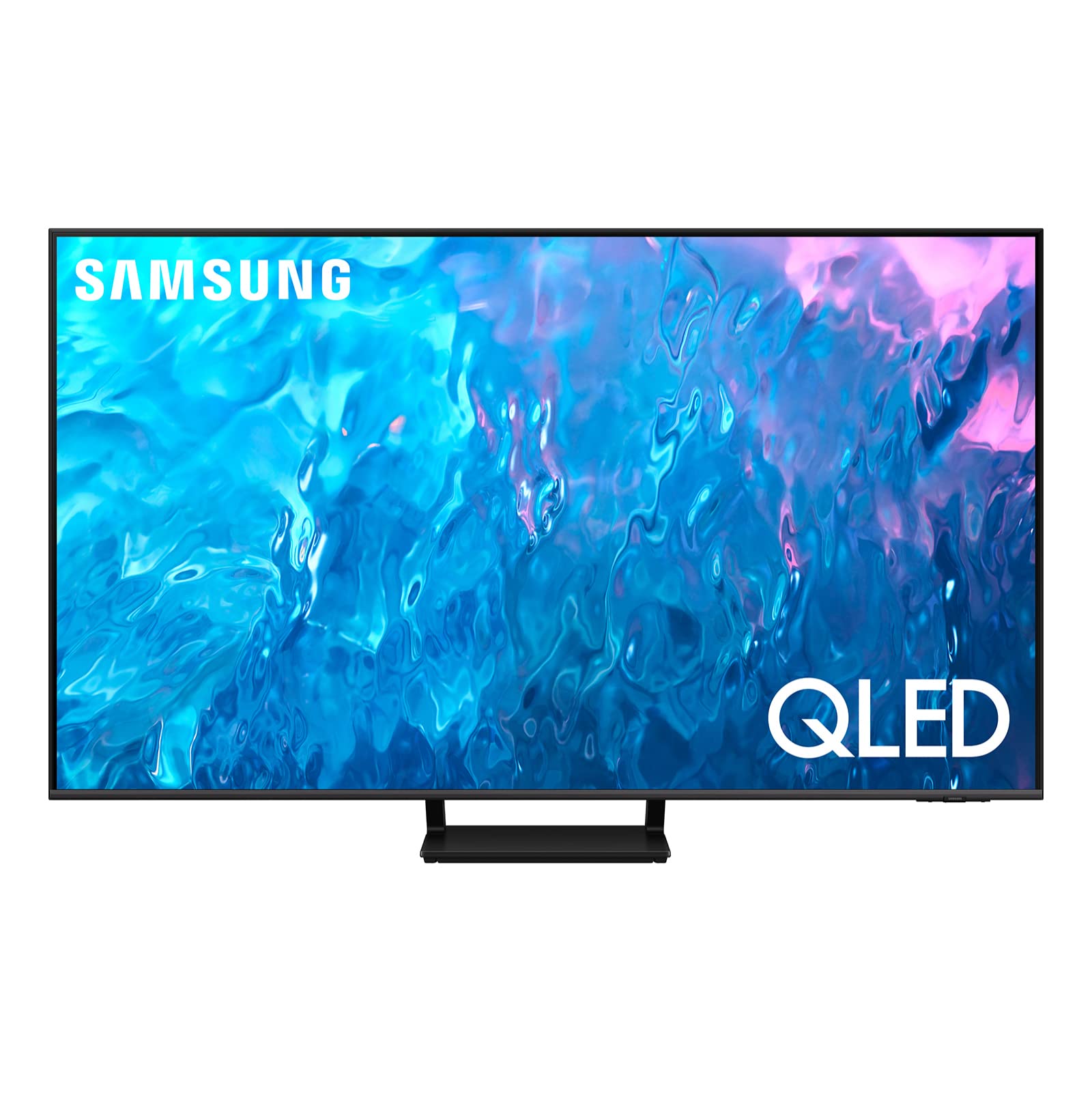 تلویزیون هوشمند سامسونگ، QLED، ابعاد 85 اینچ رنگ تایتان خاکستری، پردازنده کوانتوم 4K، بهبود داده شدن حرکت، HDR10+، QA85Q70C - 2023 - نسخه بین‌المللی