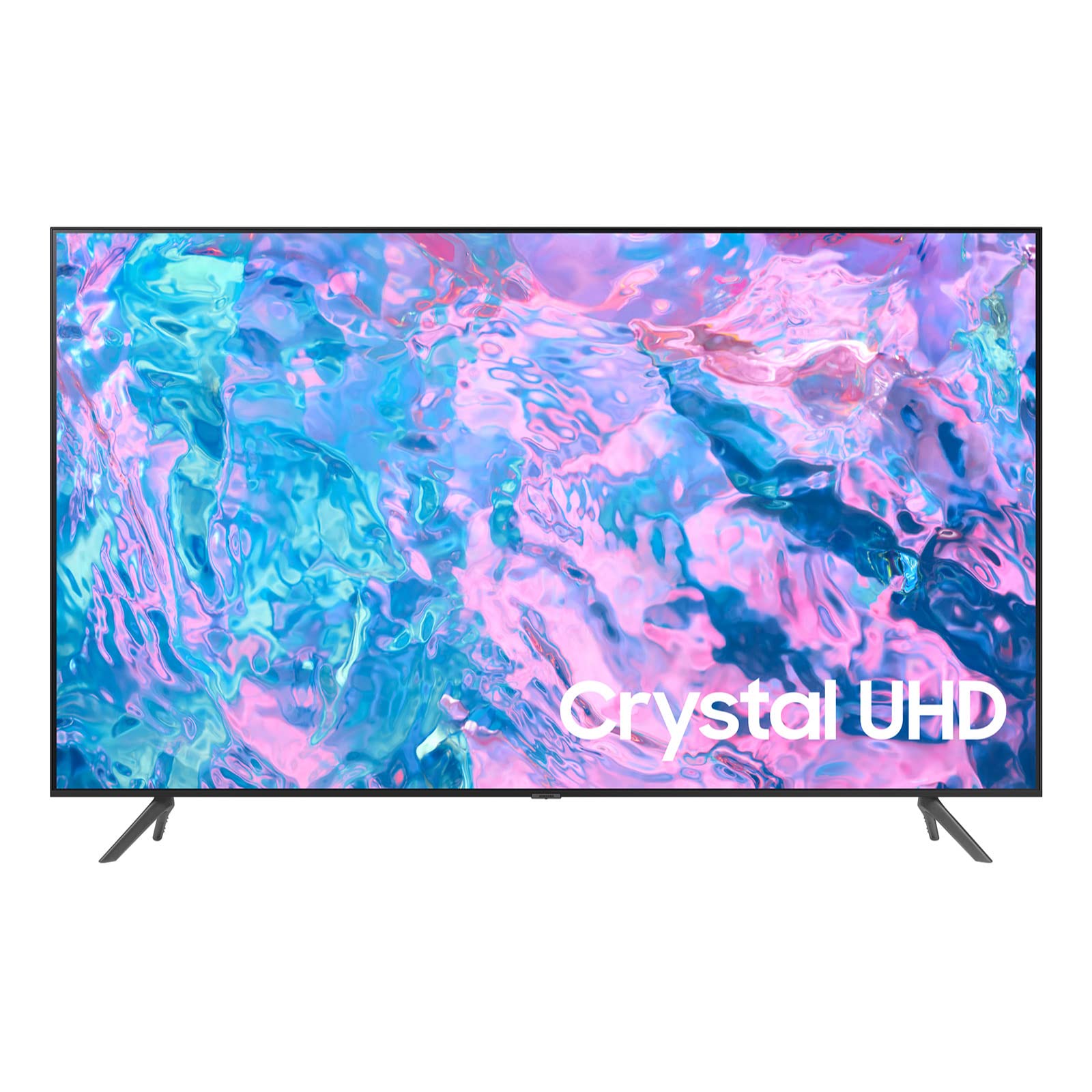 تلویزیون هوشمند سامسونگ، Crystal UHD، 85 اینچ، مشکی، پردازنده کریستال 4K، هاب هوشمند، صدای پیگیری اشیا Lite، مدل UA85CU7000 - نسخه بین‌المللی 2023