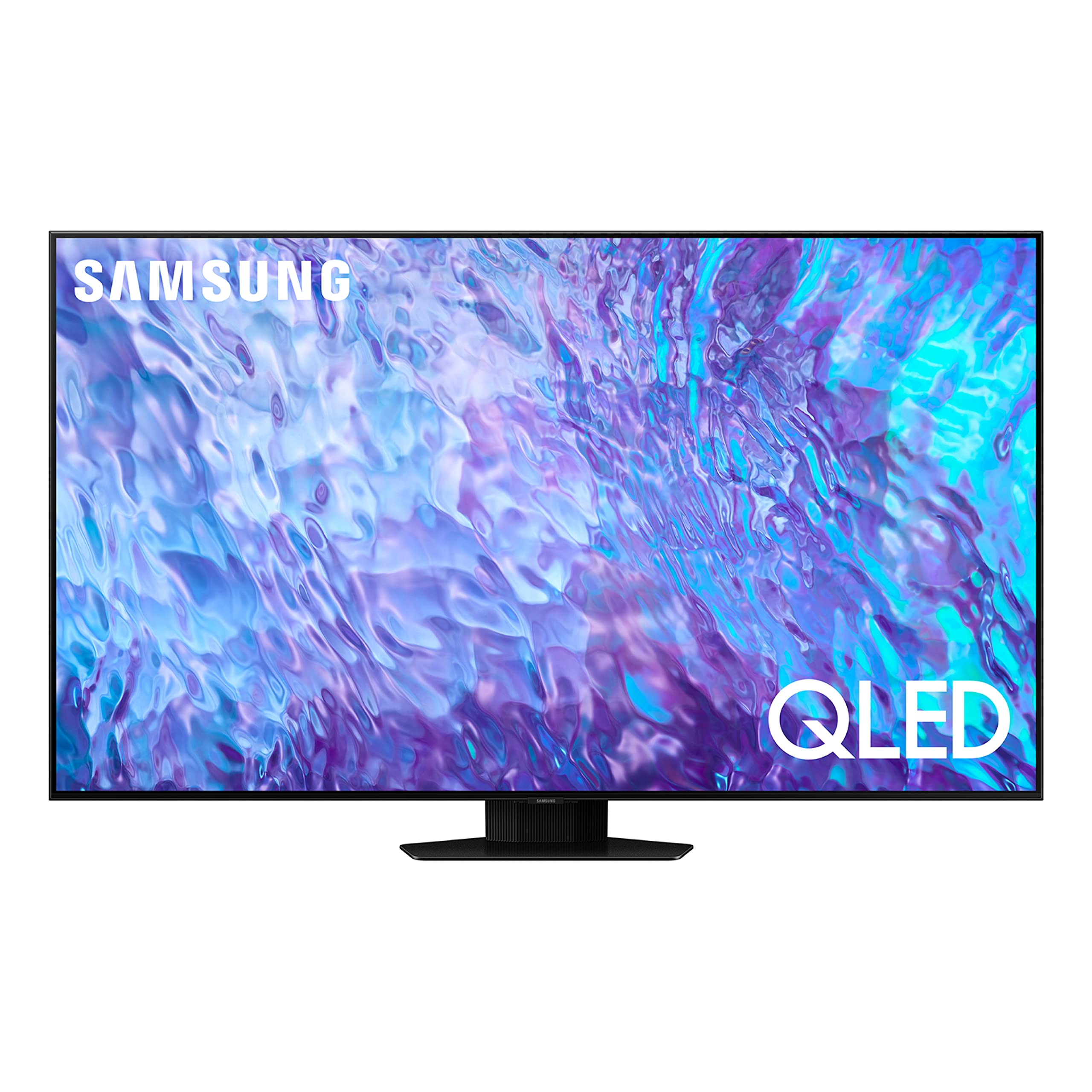 تلویزیون هوشمند سامسونگ، QLED، 75 اینچ نقره‌ای کربنی، پردازنده کوانتوم نورونی 4K، هاب هوشمند، HDR+ کوانتوم، QA75Q80C - نسخه بین‌المللی 2023