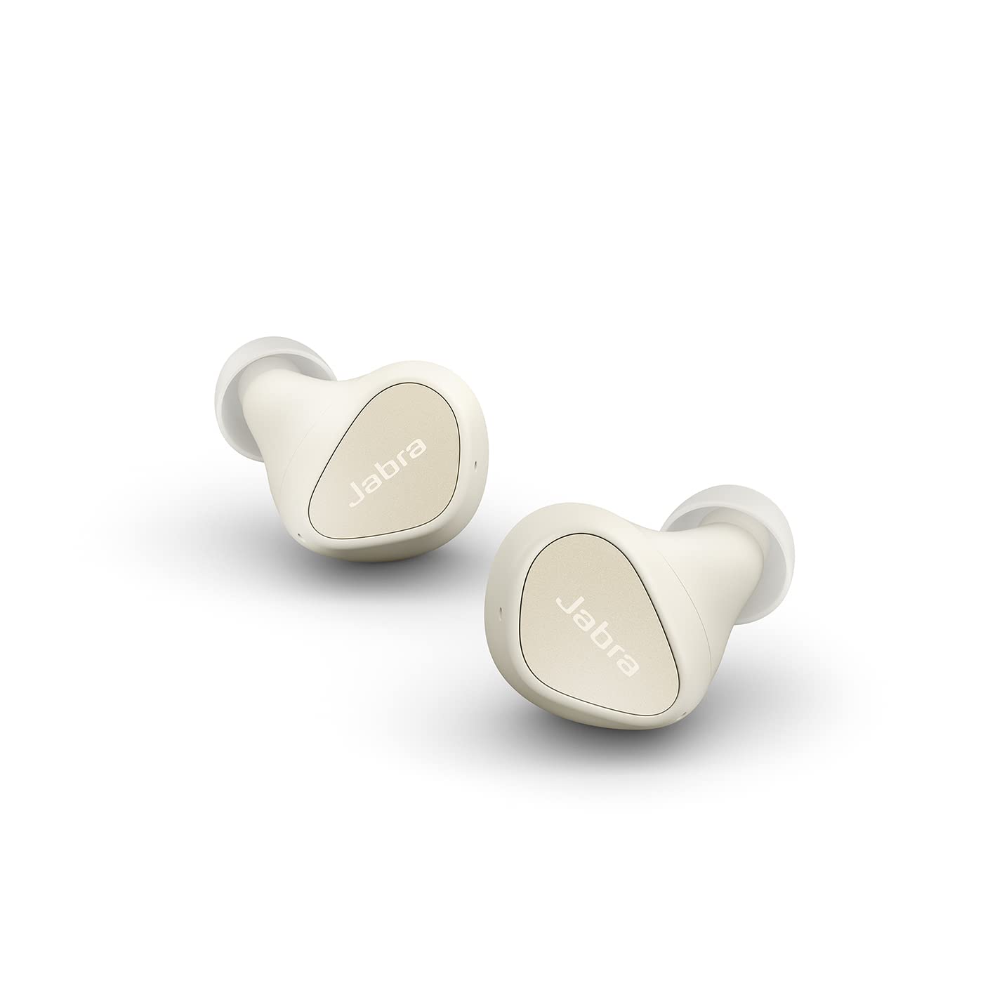 Jabra Elite 4 گوشی‌های بی‌سیم، لغو نویز فعال، هنگام استفاده از Spotify Tap Playback، Google Fast Pair، Microsoft Swift Pair و Multipoint، گوشی‌های بلوتوث محرمانه و راحت - رنگ بژ Elite 4.