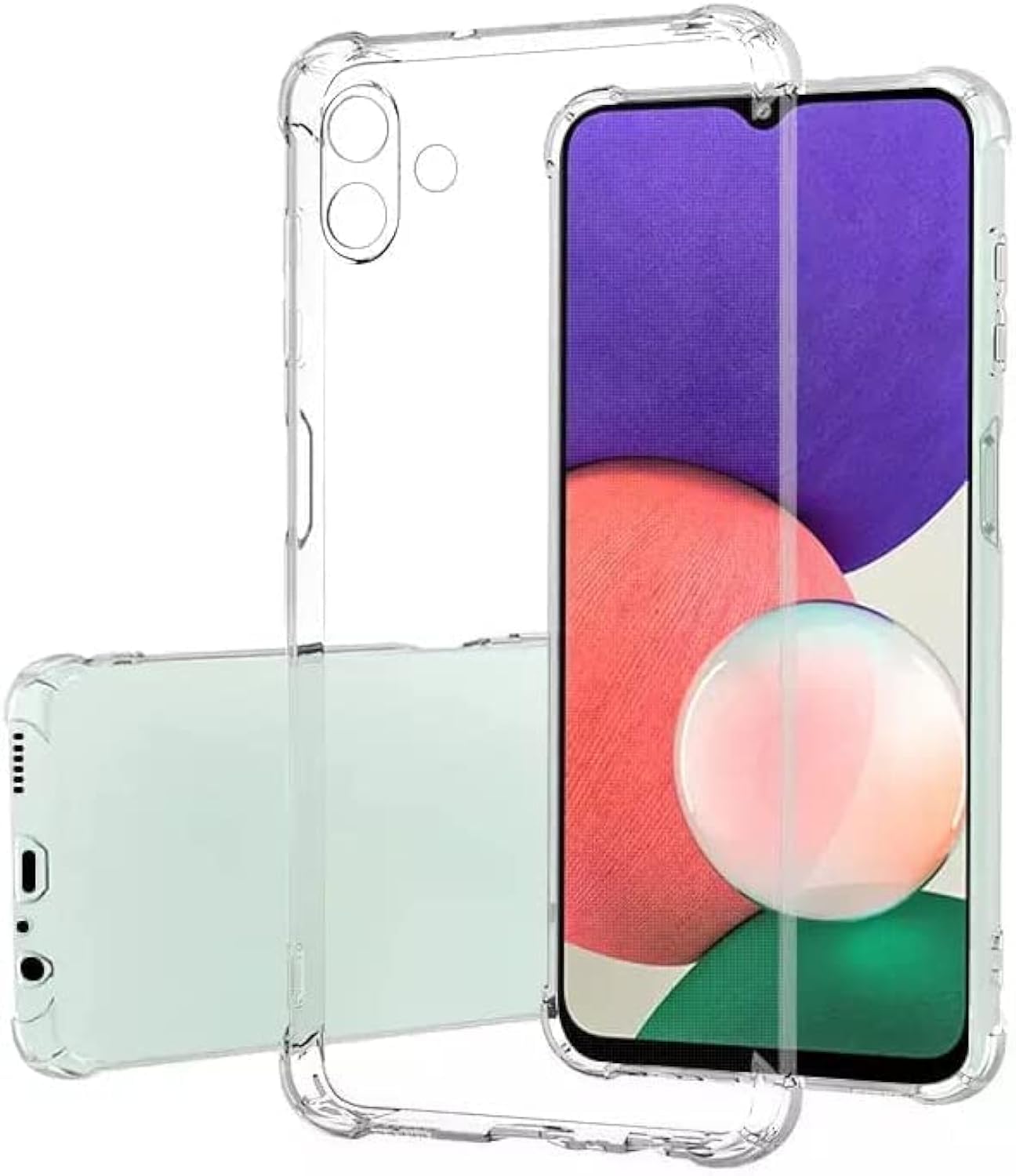 پوشش شفاف نرم و انعطاف پذیر سیلیکون TPU ضدضربه برای سامسونگ گلکسی A04 / M13 5G (گوشه های لبه)