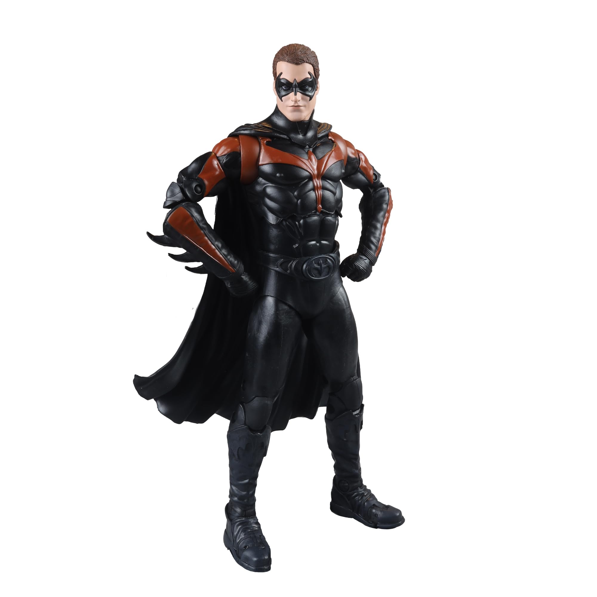 عروسک McFarlane Toys DC Multiverse Robin 7 اینچ با اثرات یخ زنجیری، بخش Build-A، اولترا ارتجاع، کارت هنری قابل جمع‌آوری و پایه نمایش - یک افزونه پویایی برای مجموعه بتمن و رابین شما