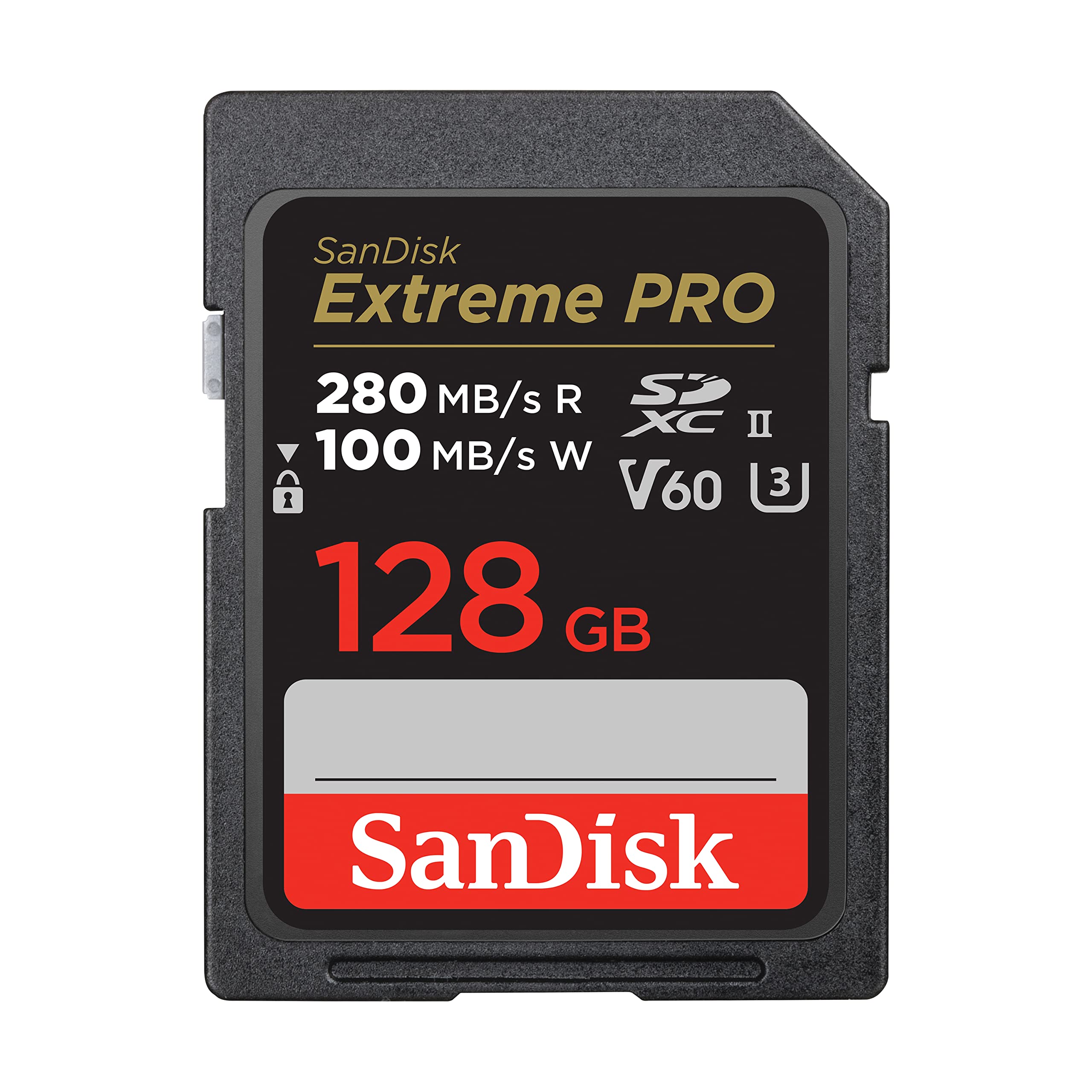 کارت حافظه SanDisk 128GB Extreme PRO SDXC UHS-II - C10، U3، V60، 6K، 4K UHD - کارت حافظه SDSDXEP-128G-GN4IN Extreme PRO V60 128GB