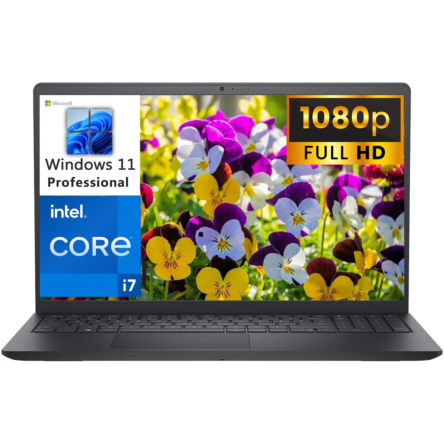 DELL (به‌روزرسانی‌شده) لپتاپ کسب‌وکاری Inspiron 15 3520 15.6 اینچی 120Hz FHD سال 2023، پردازنده Intel نسل 12 ای7-1255U 10 هسته‌ای، 16GB رم DDR4، 512GB حافظه SSD PCIe، WiFi 6، بلوتوث، صفحه کلید با نور پس زمینه، رنگ مشکی، ویندوز 11 Pro