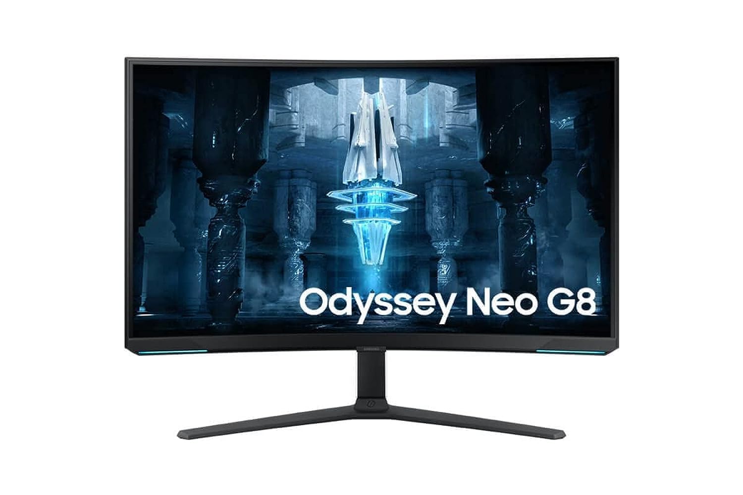 مانیتور بازی منحنی 32 اینچی سامسونگ Odyssey Neo G8 BG850 با رزولوشن 4K، نرخ تازه سازی 240Hz و زمان پاسخ‌دهی 1 میلی‌ثانیه، همراه با فناوری AMD FreeSync Premium Pro و Quantum HDR 2000 - مدل LS32BG850NMXUE، رنگ مشکی