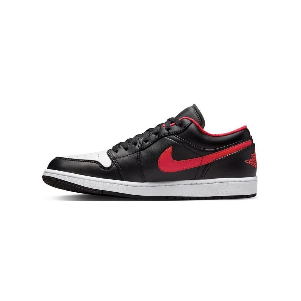 کفش مردانه Nike Air Jordan 1 Low اورجینال سایز ۴۹٫۵ اروپا، رنگ سیاه/آتشی/سفید