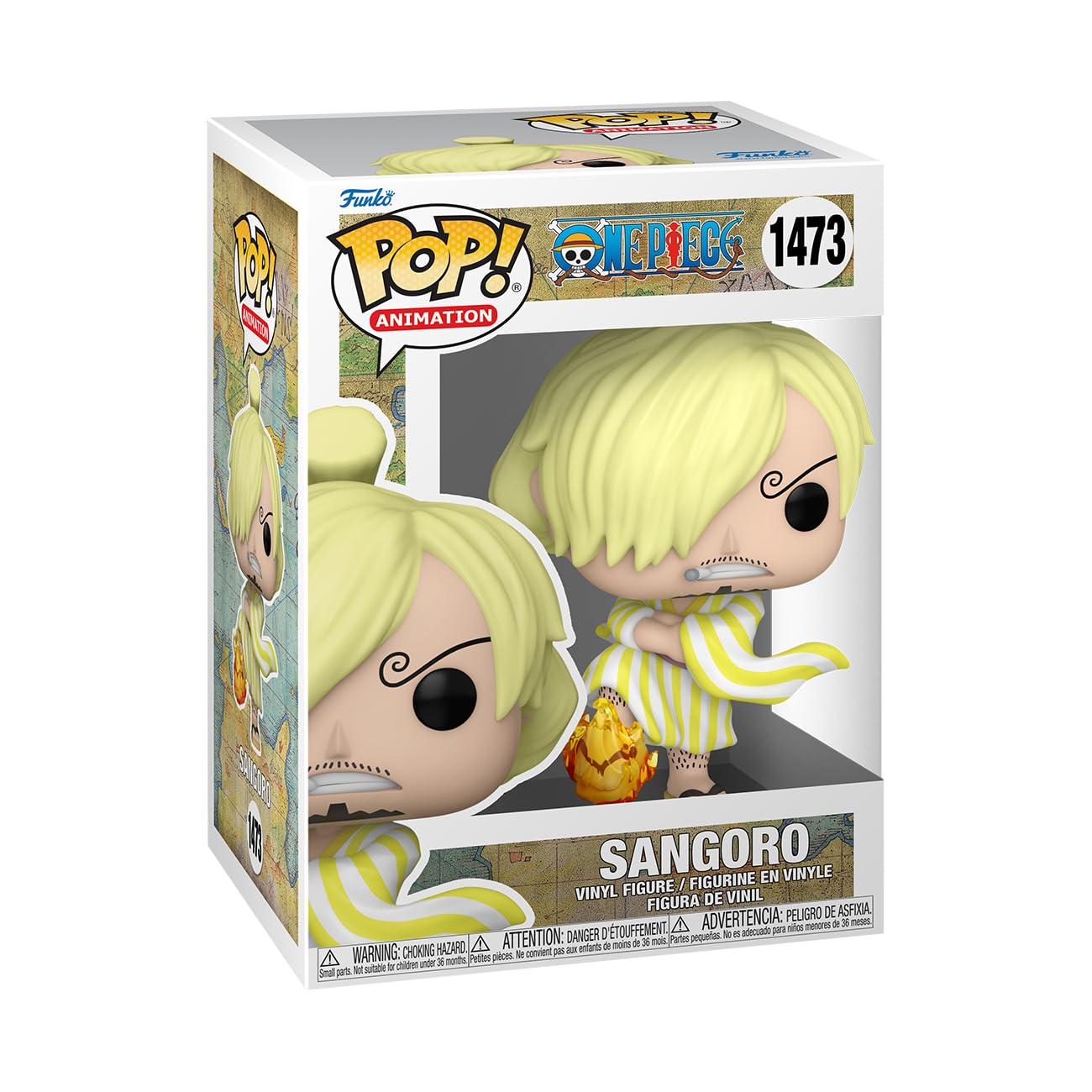 فیگور وینیل قابل جمع‌آوری "وینسموک سانجی - سانگورو" از انیمیشن وان پیس از برند Funko Pop! - ایده‌ی هدیه مناسب افراد بزرگسال و کودکان - محصول رسمی مورد علاقه‌ی طرفداران انیمه - فیگور مدل‌سازی شده برای جمع‌آوران