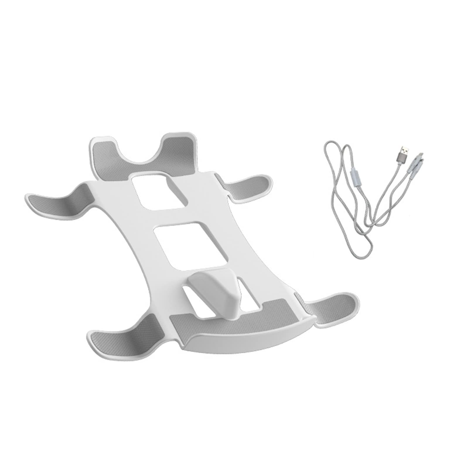 نگهدارنده هدست بازی با نشانگر شارژ و ذخیره‌سازی چندمنظوره 1/2 کابل شارژ نگهدارنده هدست واقعیت مجازی برای PS5 VR2 سفید
