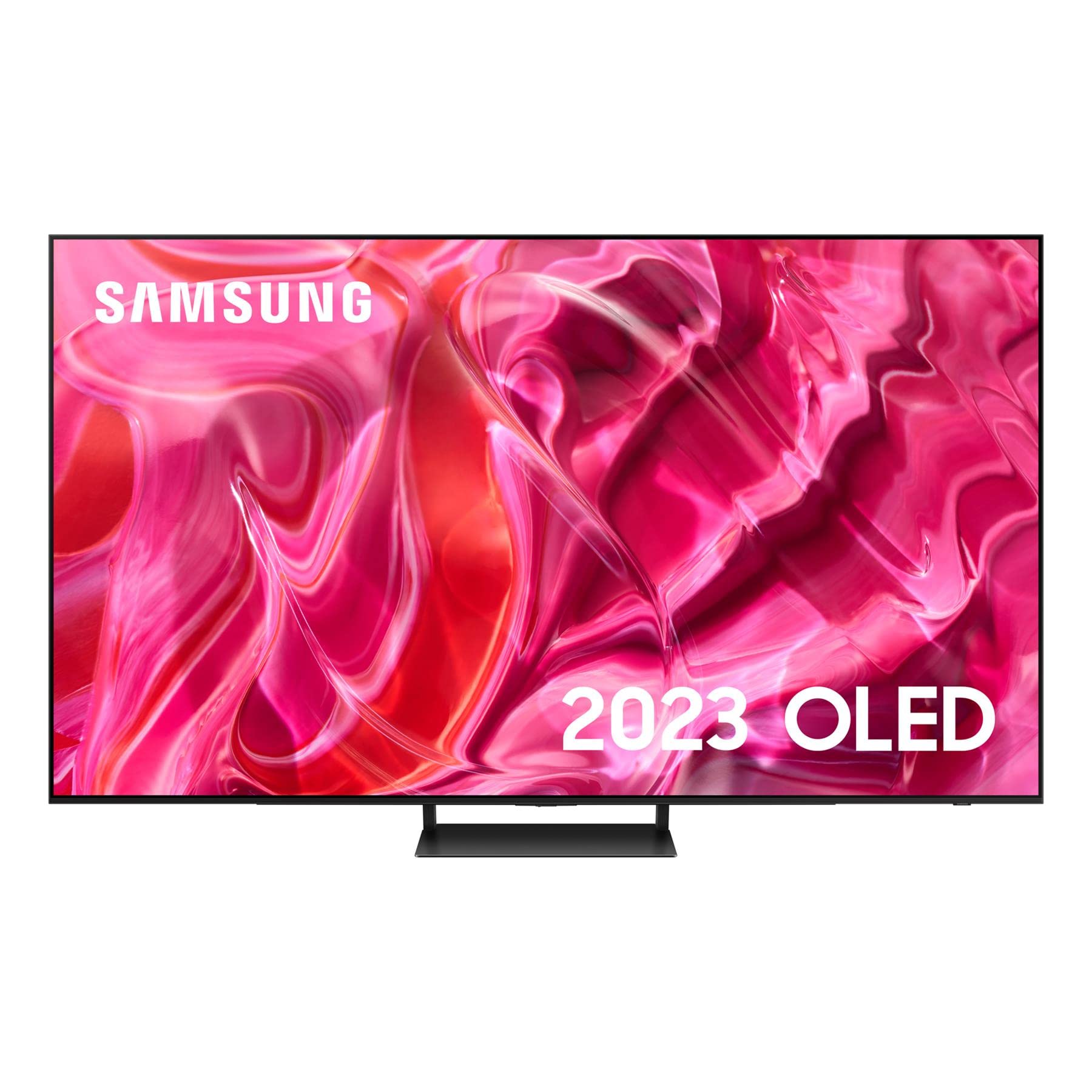 تلویزیون هوشمند Samsung 55 اینچ S90C 4K OLED HDR (2023) با رنگ Quantum Dot، صفحه نمایش ضد تابش، صدای فرااطراف Dolby Atmos، نرم افزار بازی 144 هرتز و طراحی Laserslim با Alexa