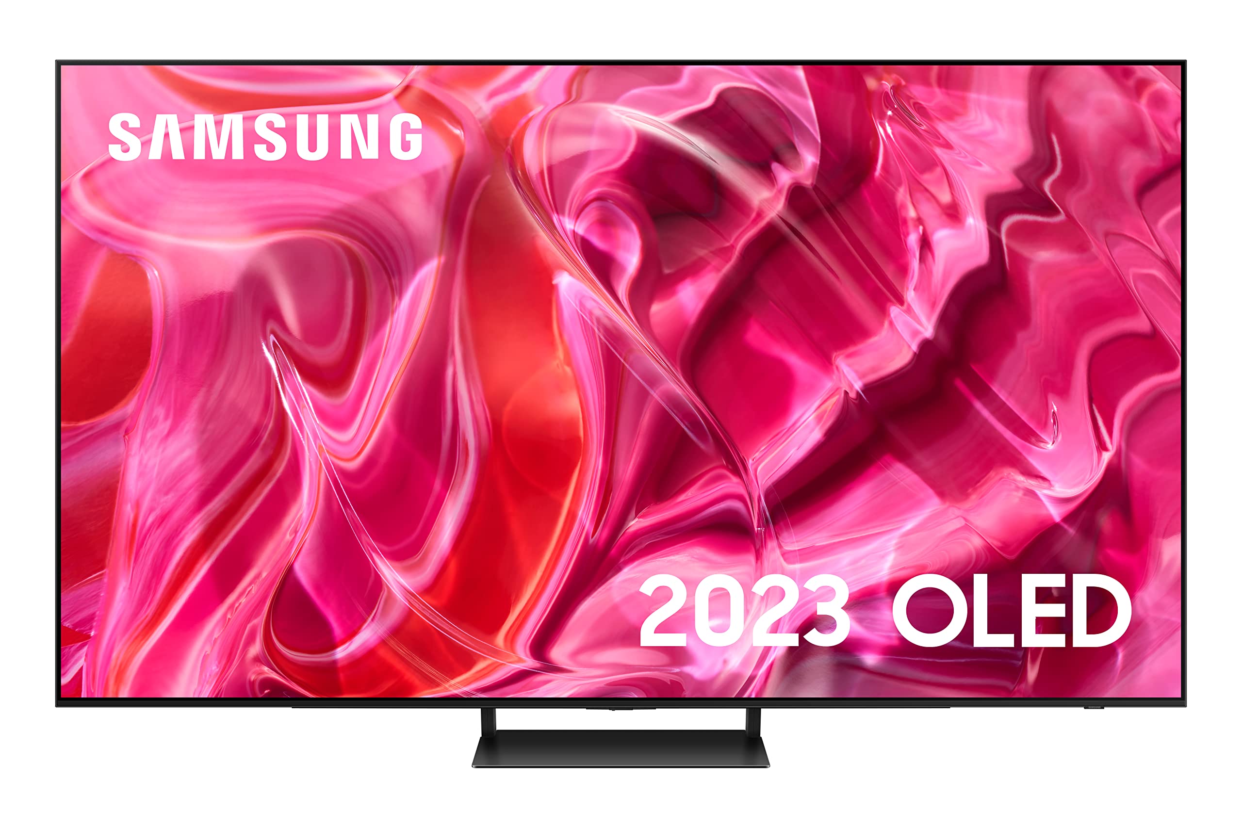 تلویزیون هوشمند سامسونگ 65 اینچ S90C 4K OLED HDR (2023)، تلویزیون OLED با رنگ Quantum Dot، صفحه نمایش ضد تابش، صدای احاطه Dolby Atmos، بازی 144 هرتز - نسخه بین‌المللی